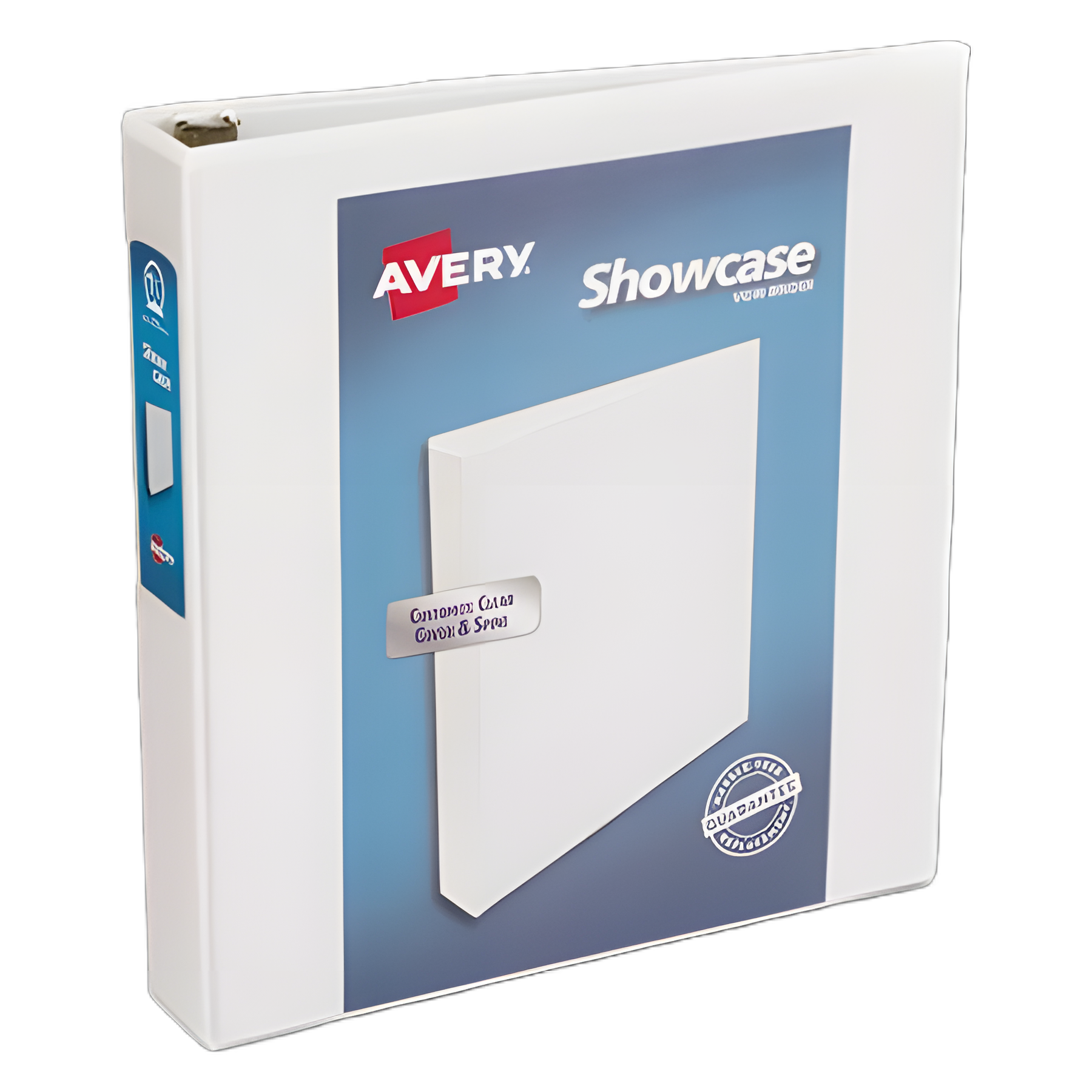 Showcase Economy View Binder with Round Rings, 3 Rings, 1.5" Capacity, 11 x 8.5, White
