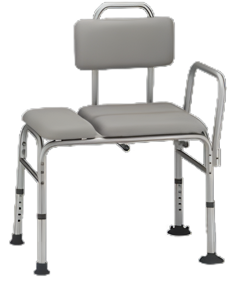 Alimed Bath Transfer Bench Arm Rail 17 to 21 Inch Seat Height 400 lbs. Weight Capacity