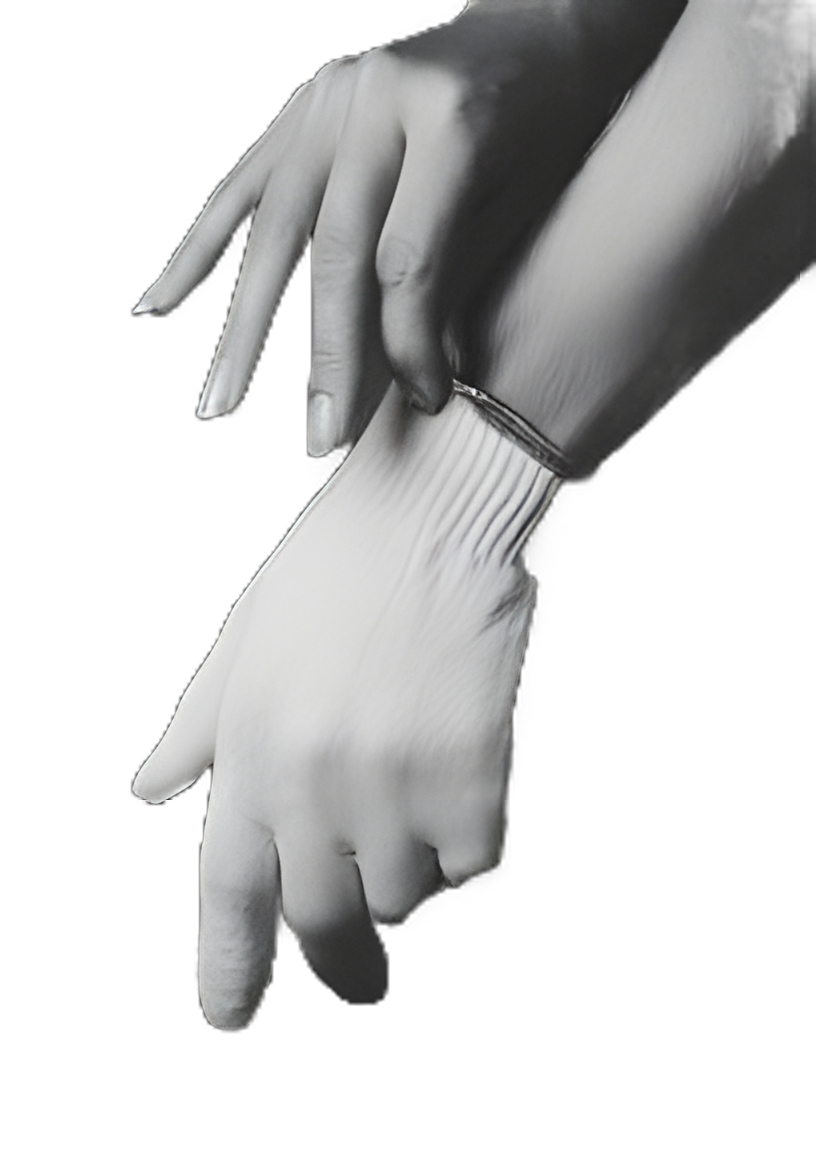 Glove Liner Care Glove™ Full-Finger Cotton Beige Large
