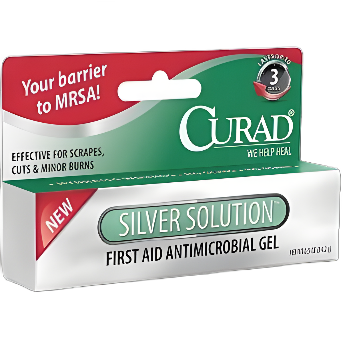 First Aid Antibiotic Curad® Germ Shield™ Topical Gel 0.5 oz. Tube