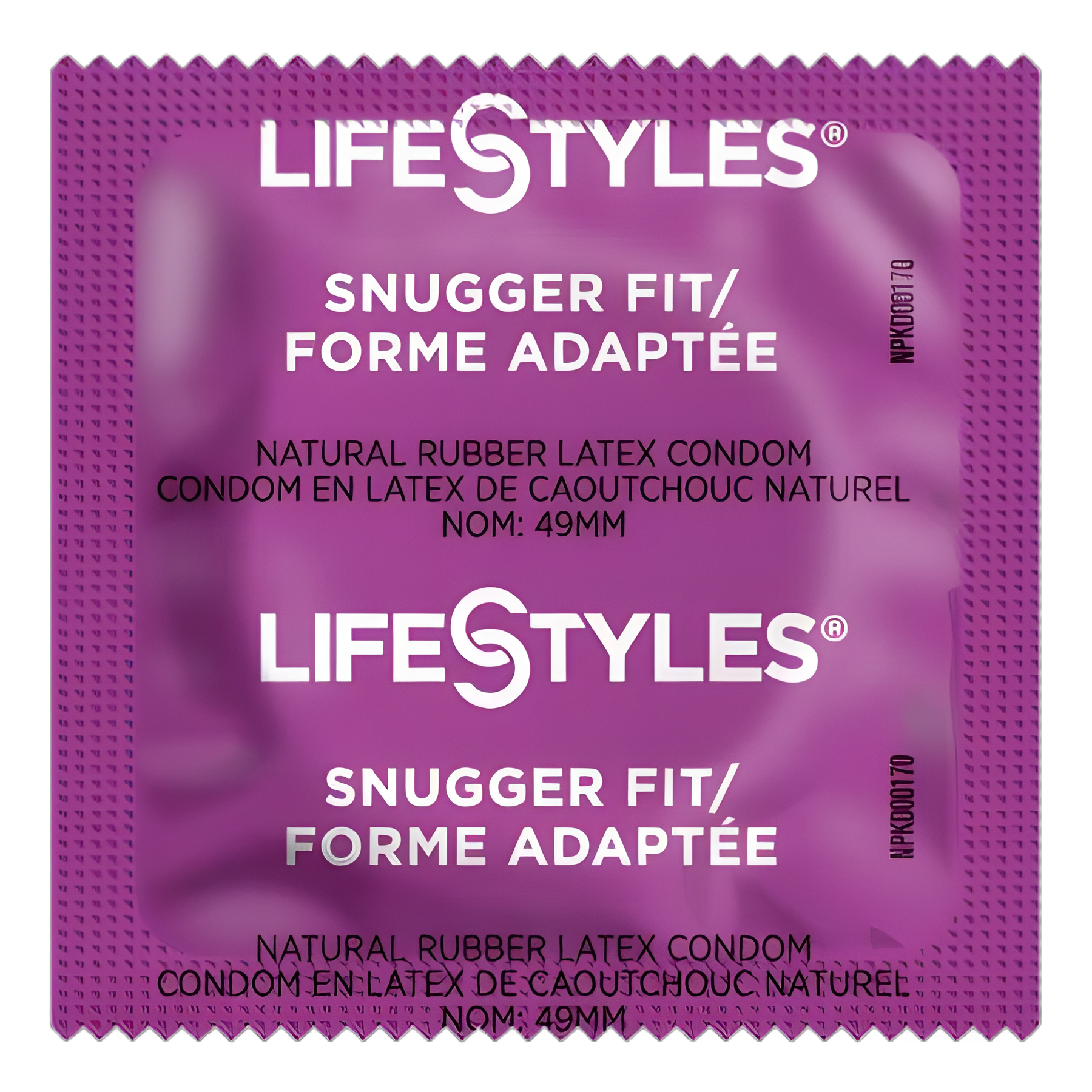 Condom Lifestyles® Snugger Fit Lubricated One Size Fits Most 1,008 per Case
