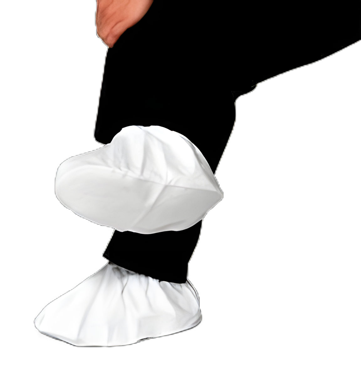 Cleanroom Shoe Cover DuPont™ Tyvek® IsoClean® Small Shoe High PVC Sole White NonSterile
