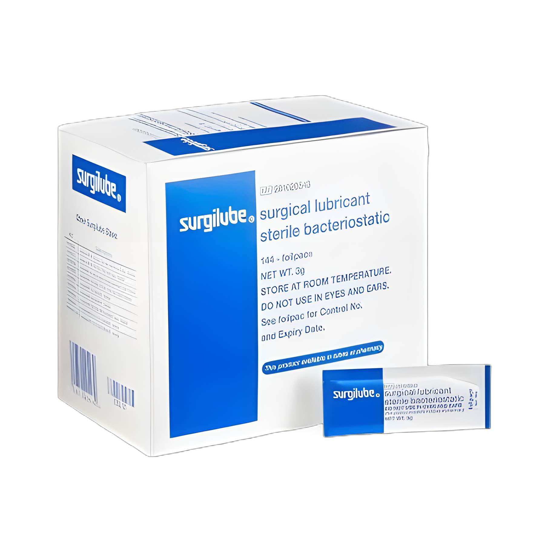 Surgilube Lubricating Jelly 3g Packets - Carbomer-Free, Sterile, Bacteriostatic
