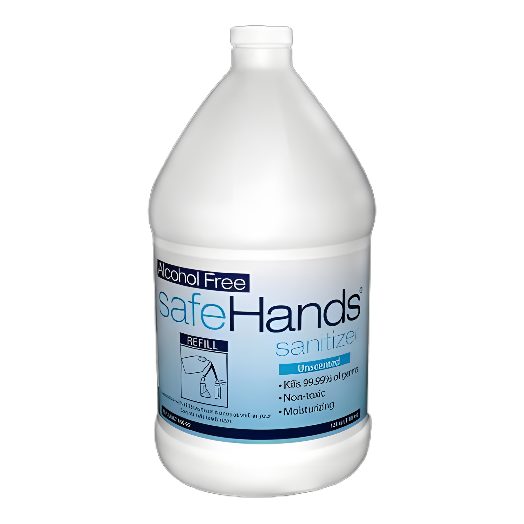 safeHands® Alcohol-Free Hand Sanitizer, 1 gal. Bottle, 0.13% BZK