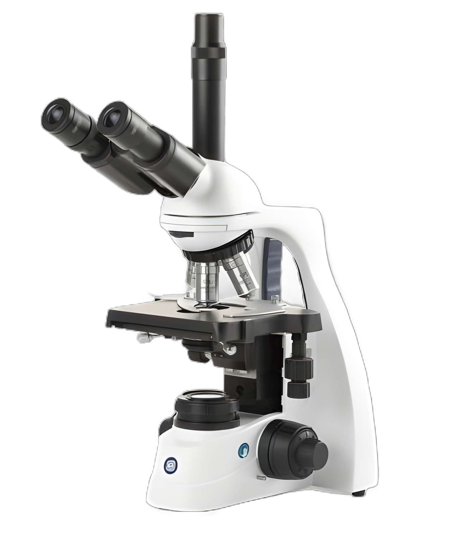 bScope® Compound Microscope Siedentopf Type Trinocular Head E-plan IOS 4X, 10X, S40X, S100X Oil Immersion 100 to 240V Mechanical Stage with Integrated Rackless X-Y
