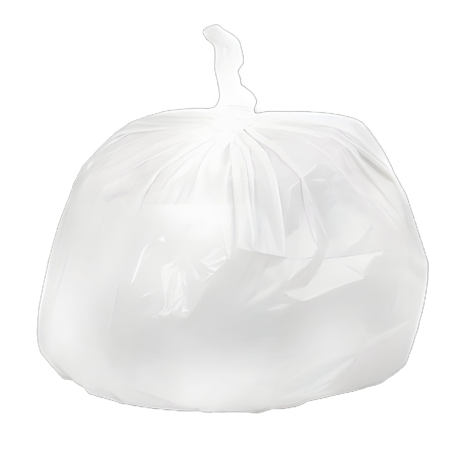 33 Gallon White LLDPE Extra Heavy Duty Trash Bags, 0.75 mil, 33x39 Inch, Coreless Roll - Colonial Bag Tuf