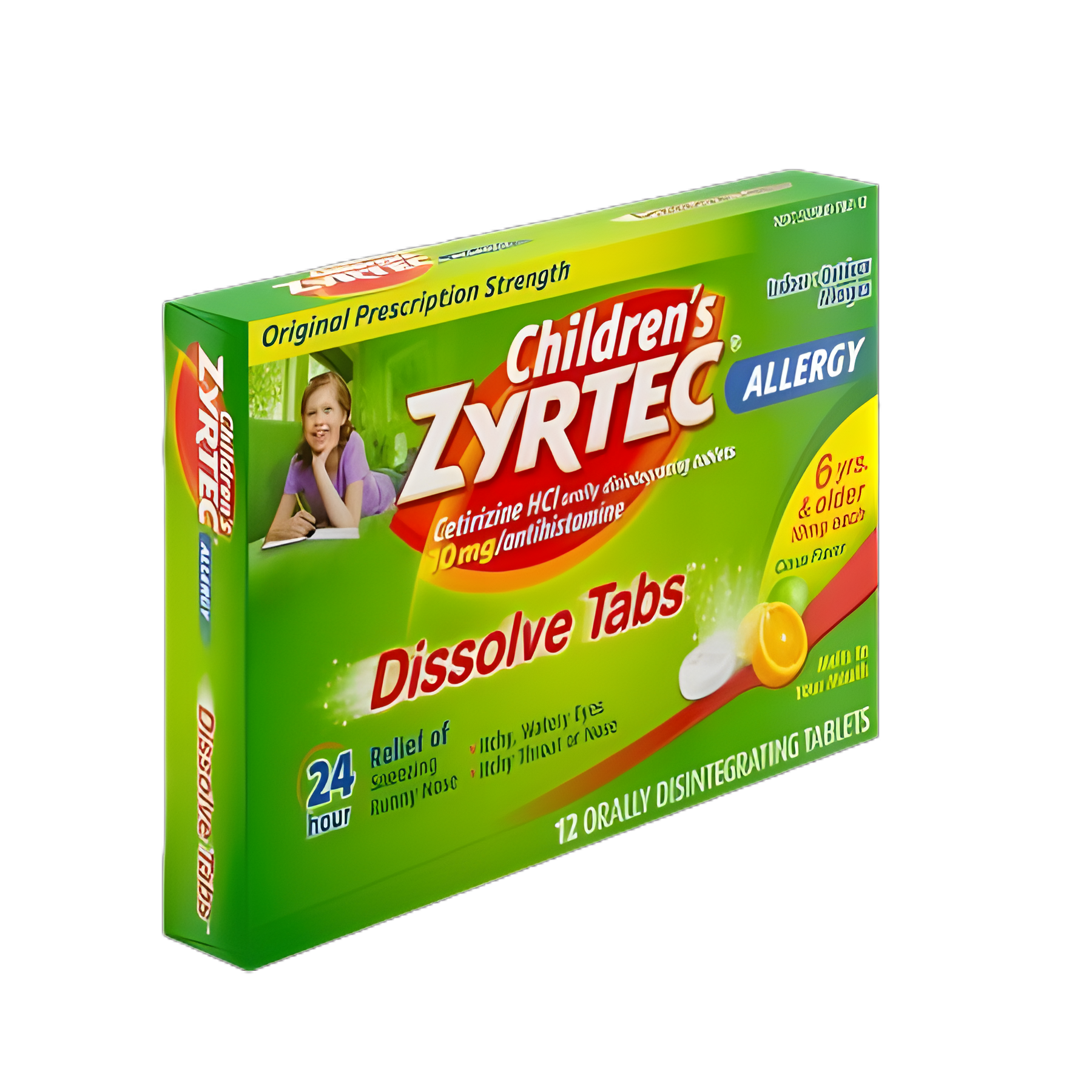 Zyrtec® Children's Allergy Relief 10mg Cetirizine Tablets - 12 Count
