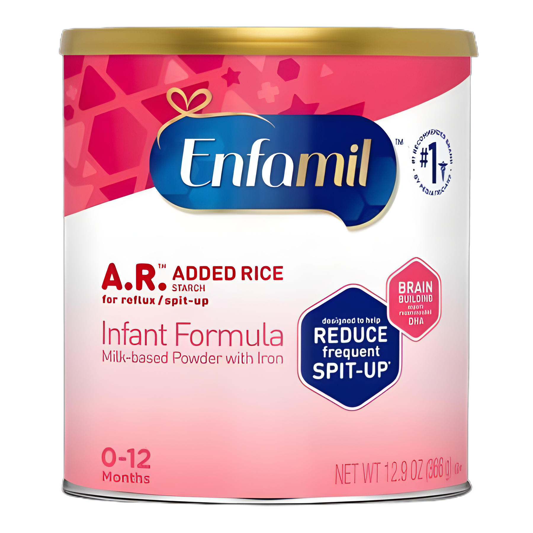 Enfamil A.R. Unflavored Infant Formula with Added Rice for Spit Up, 12.9 oz