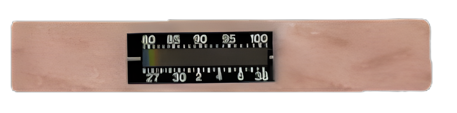 Single Patient Skin Thermometer Crystaline™ 79 to 101 °F Line Indicator Display