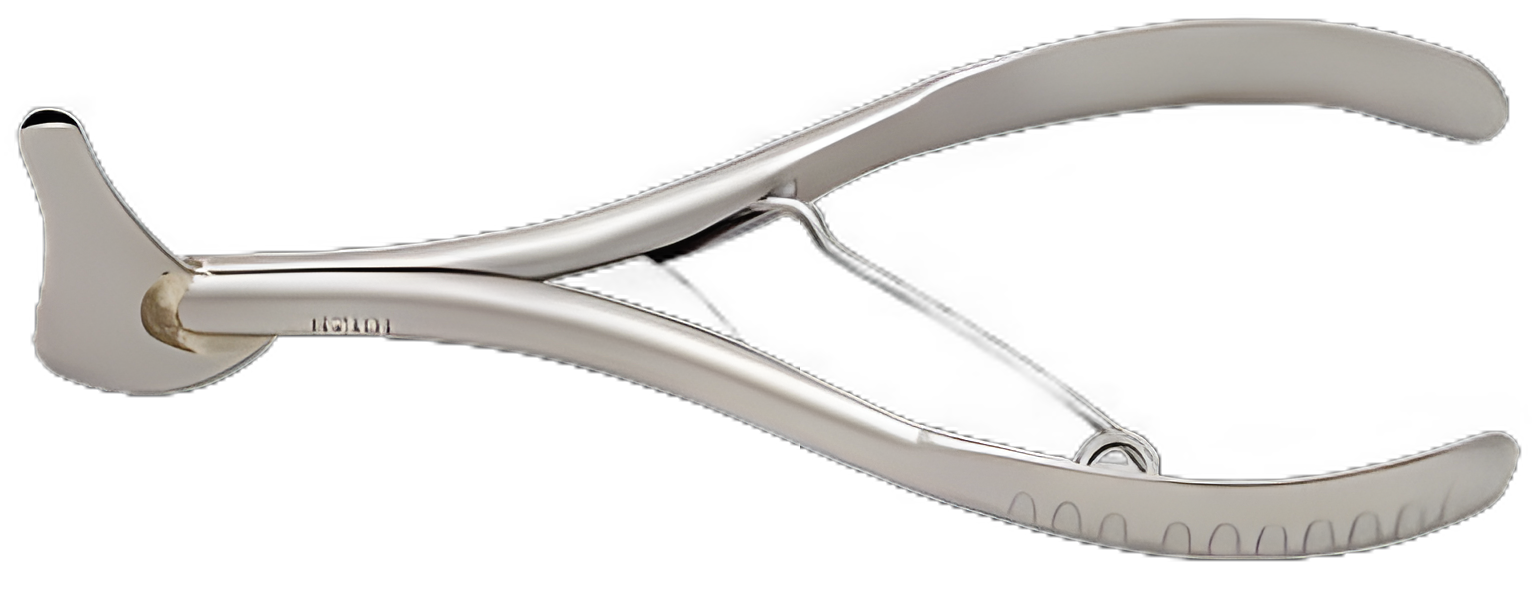 Nasal Speculum Baush+Lomb 5-1/8 Inch Length Stainless Steel Reusable Size 1 30 mm Blades