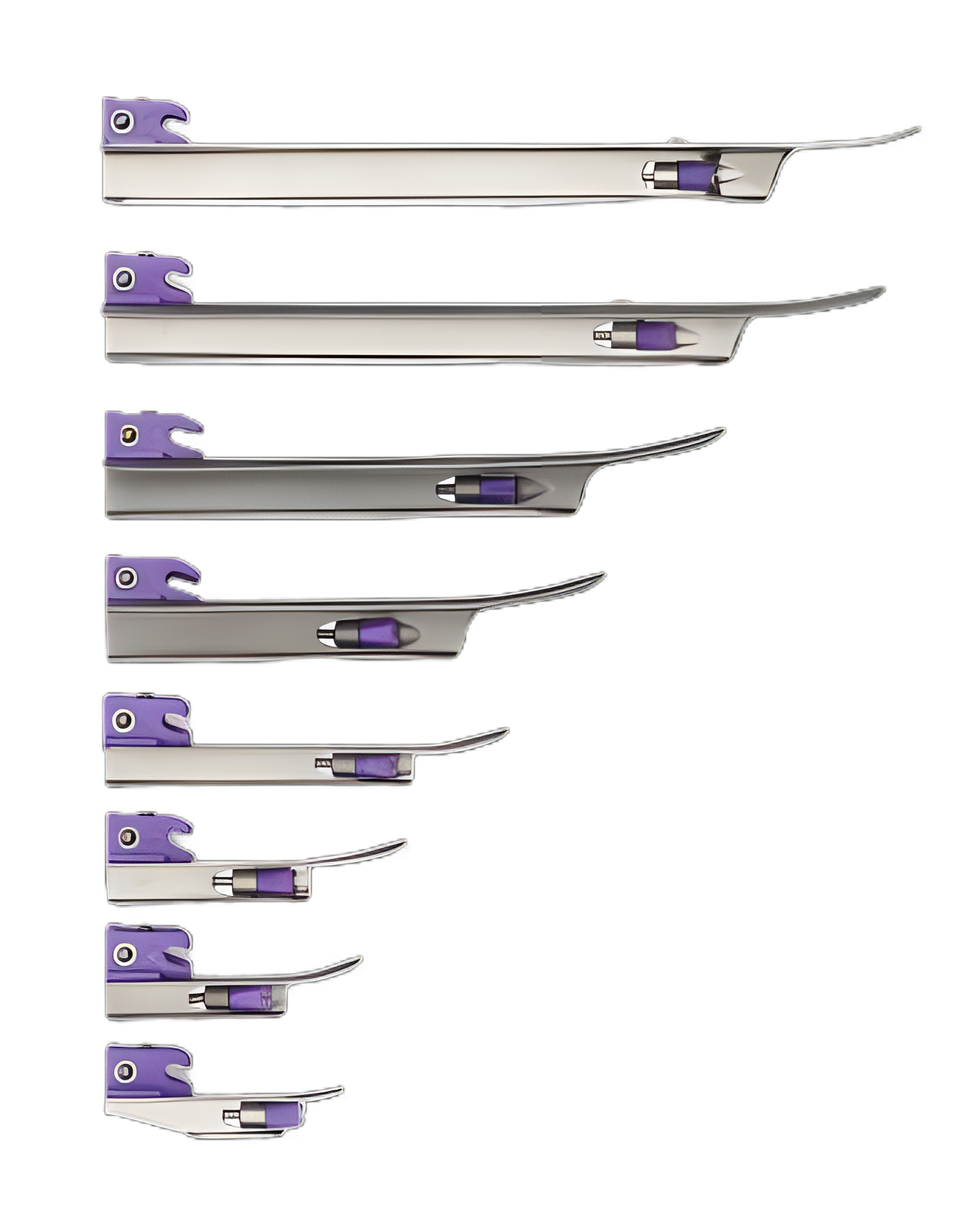 IntuBrite™ Miller Size 0 Newborn Laryngoscope Blade - Stainless Steel