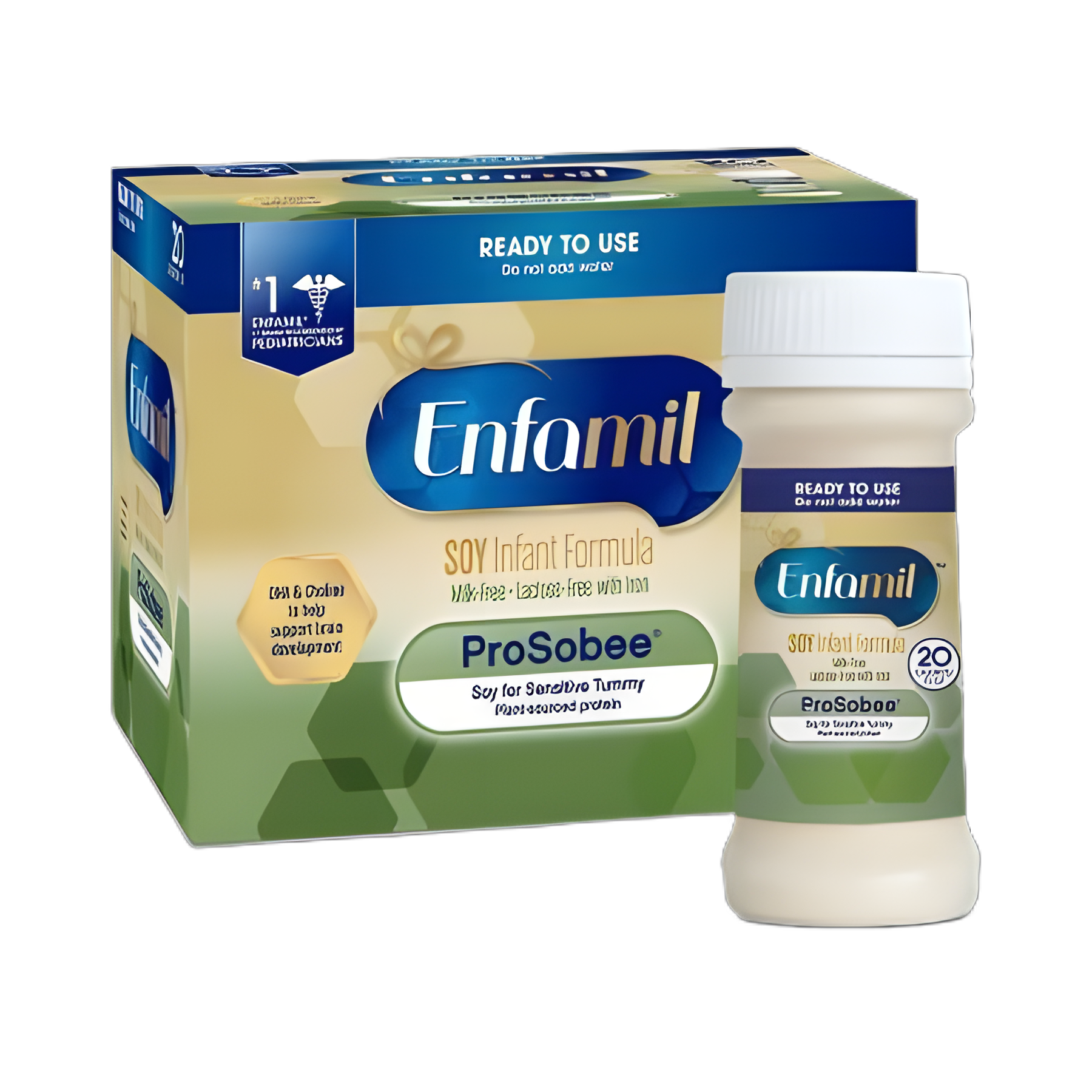 Infant Formula Enfamil® ProSobee® Unflavored 2 oz. Nursette Bottle Liquid Soy Lactose Intolerance