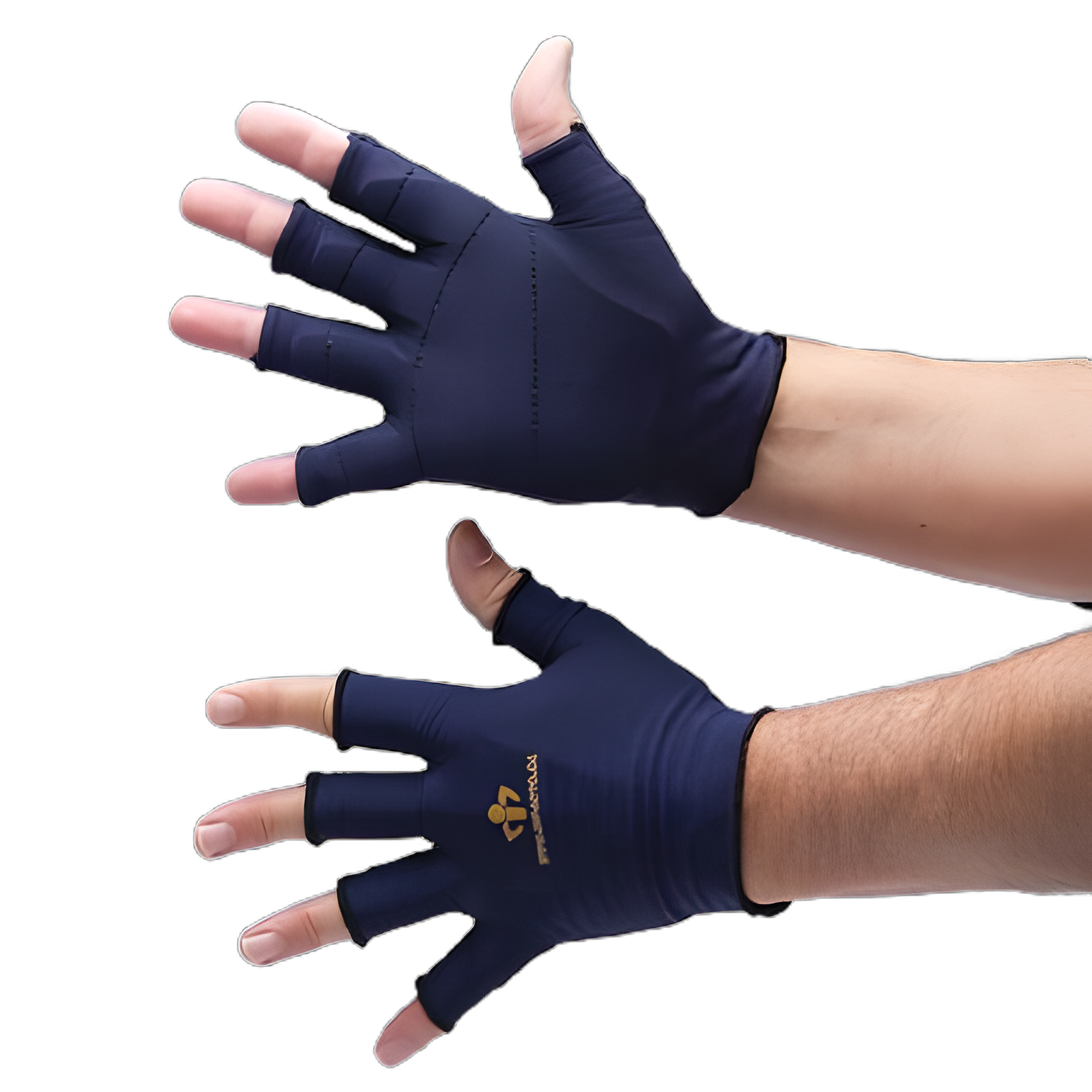 IMPACTO® Glove Liner 3/4 Finger Small Black Left Hand - Impact Protection