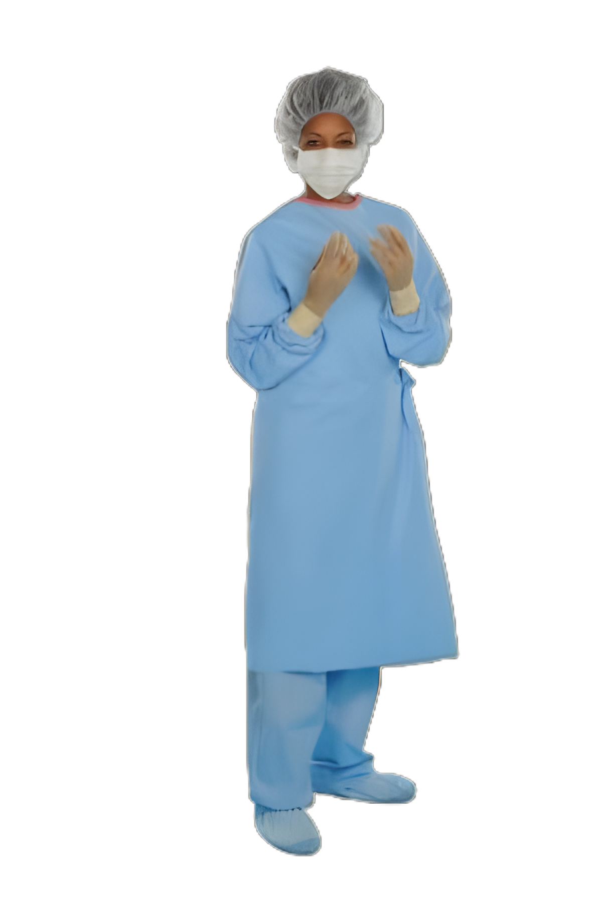 Surgical Gown with Towel Aero Blue 3X-Large Blue Sterile AAMI Level 3 Disposable