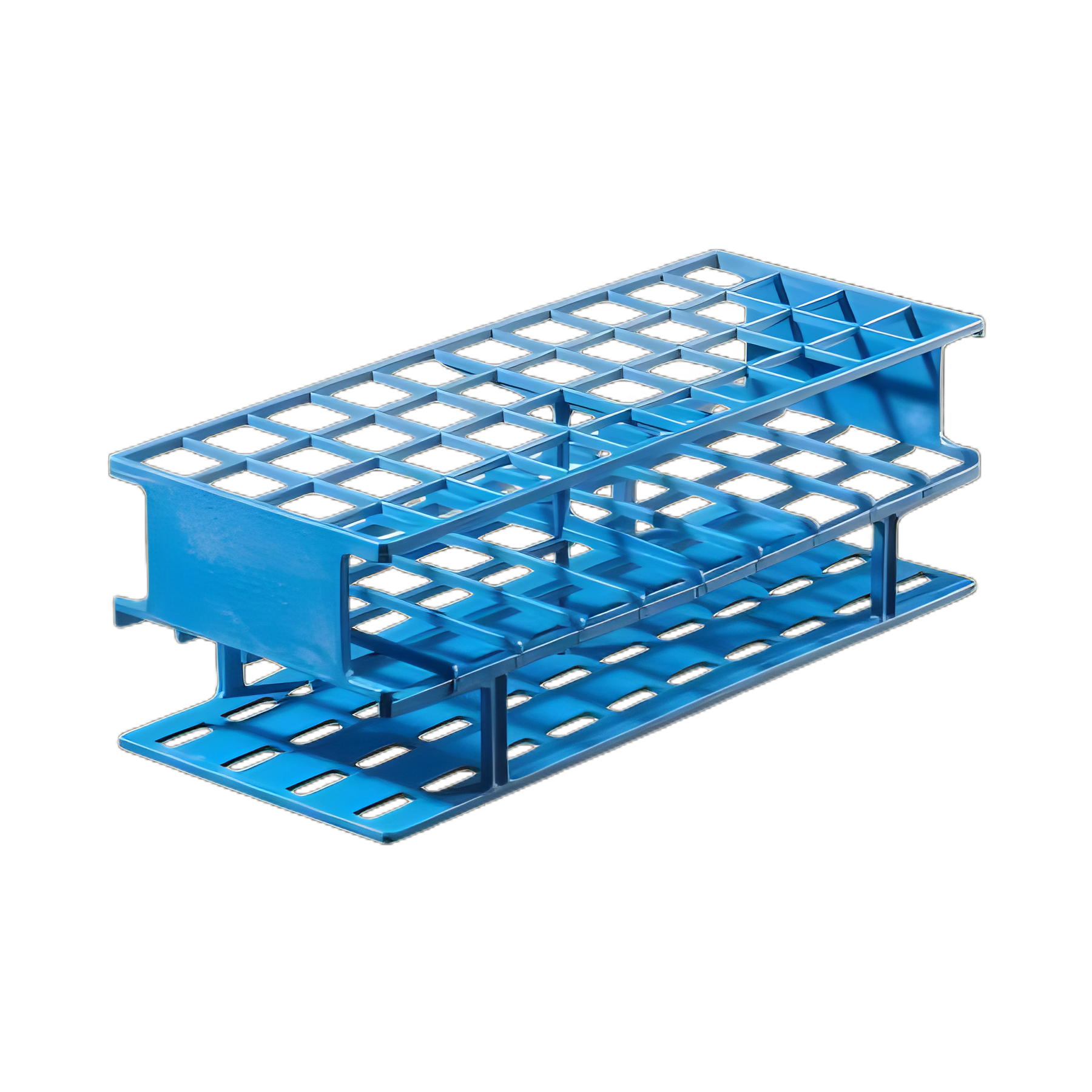 Nalgene Unwire 40-Place Test Tube Rack for 20mm Tubes - Durable Acetal Plastic