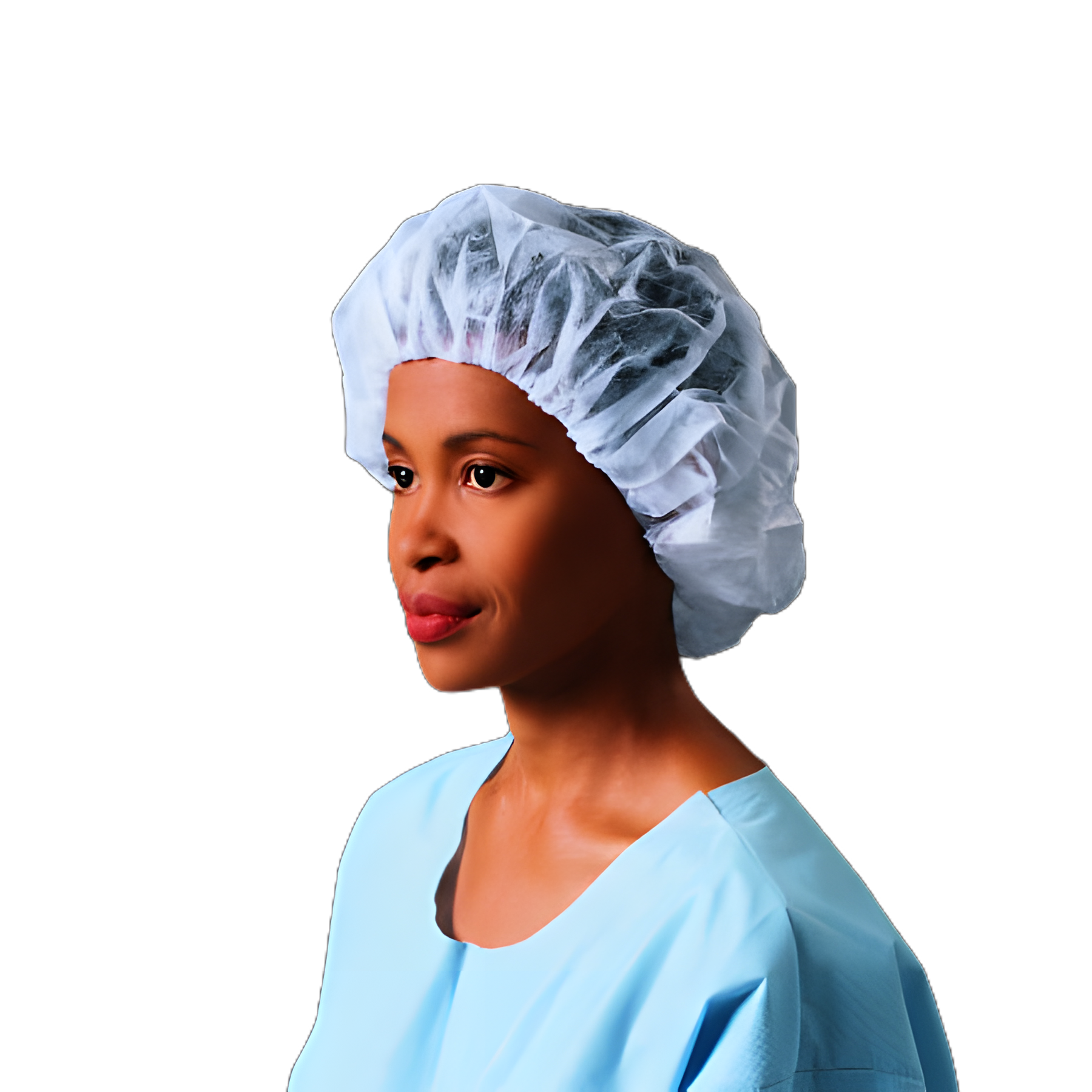 Bouffant Cap Large Blue Elastic Closure