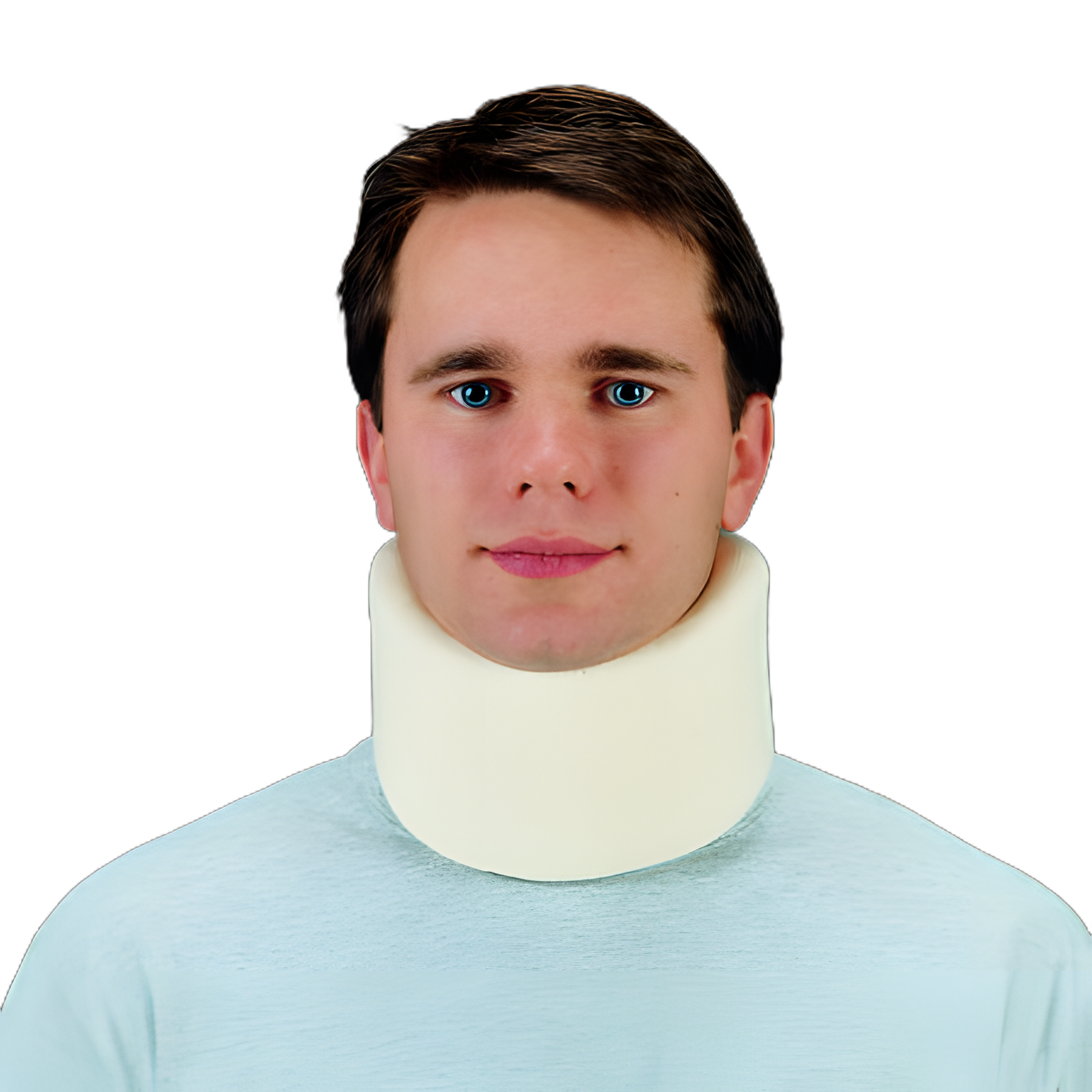 Cervical Collar Low Contoured / Firm Density Adult Small One-Piece 3-1/2 Inch Height 17 Inch Length