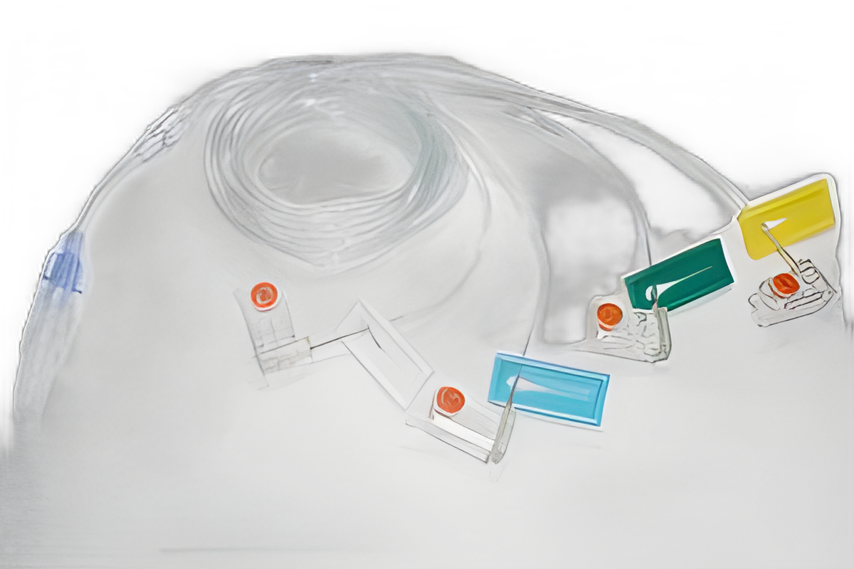Alimed Multi-Lumen Subcutaneous Infusion Set 27G x 4 12mm with 36 Inch Tubing