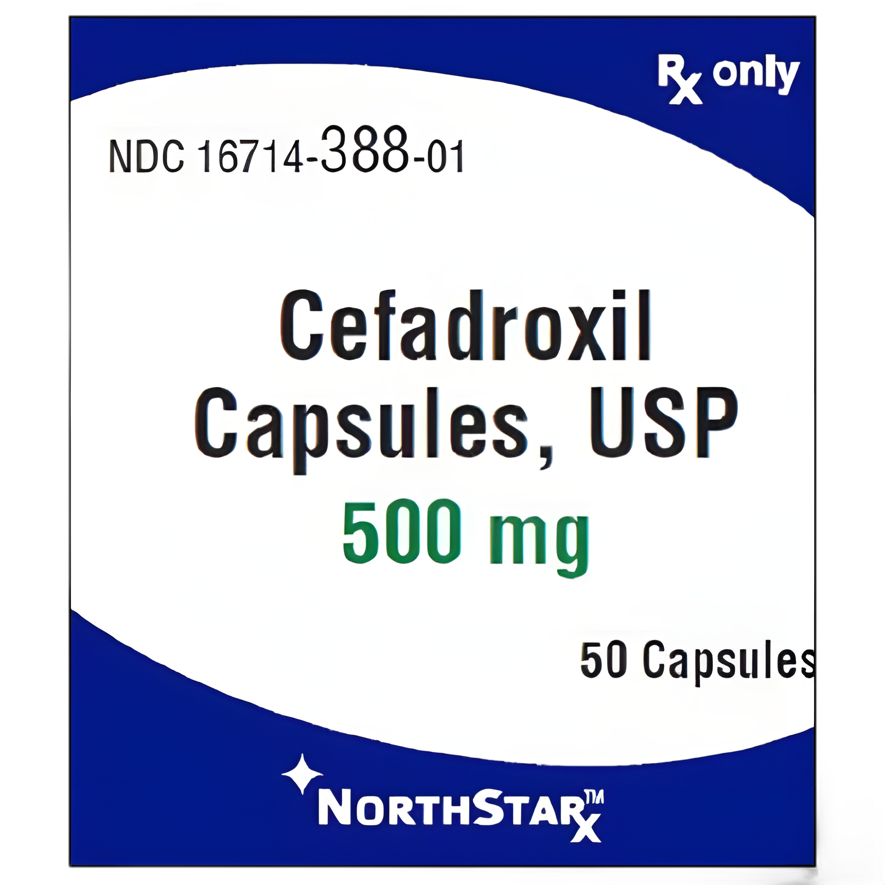 Cefadroxil 500 mg Capsule Bottle - 50 Capsules by NorthStar Rx