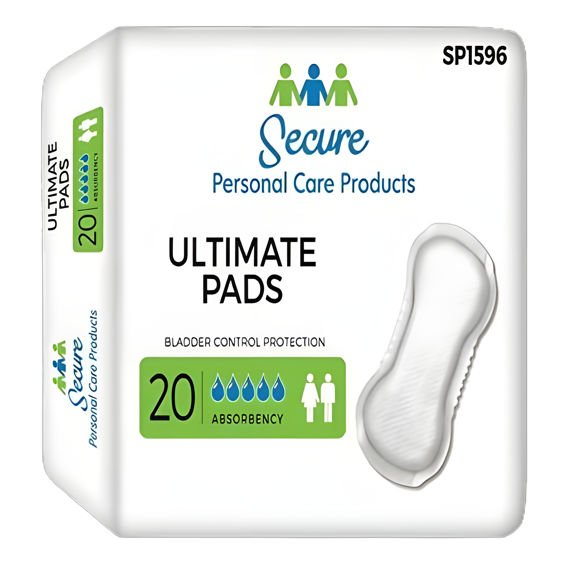 Bladder Control Pad TotalDry™ 16-1/2 Inch Length Heavy Absorbency Polymer Core Regular