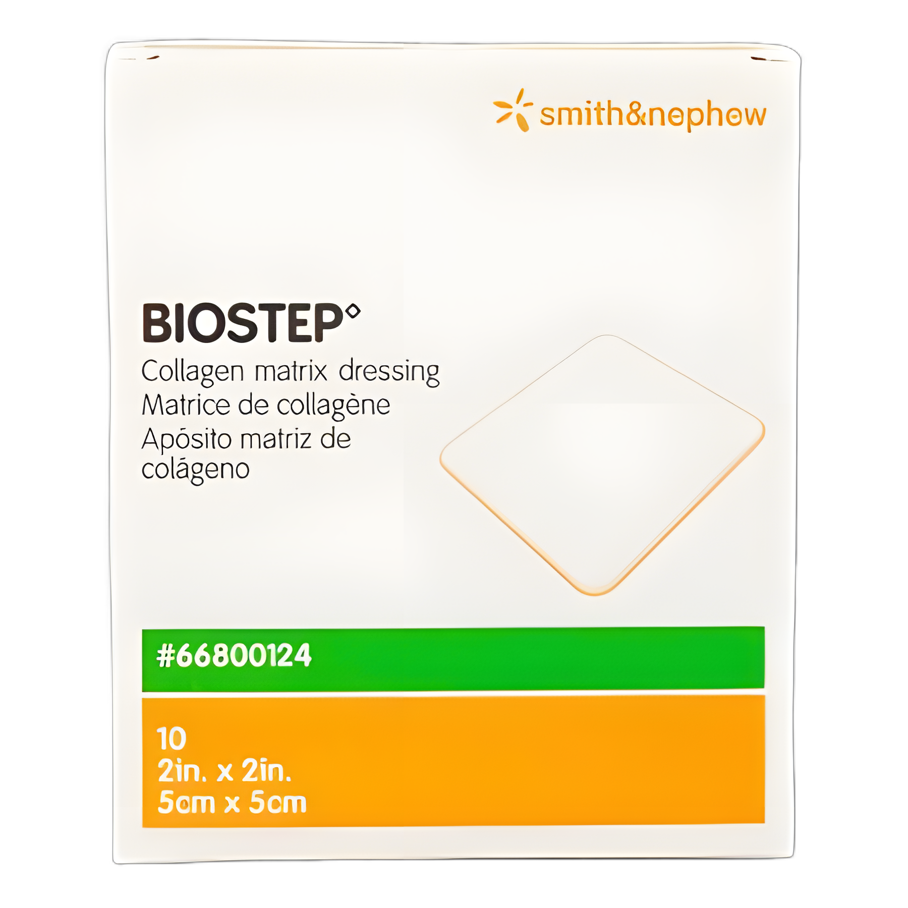 Biostep™ Collagen Dressing 2x2 Inch for Chronic Wounds - Sterile