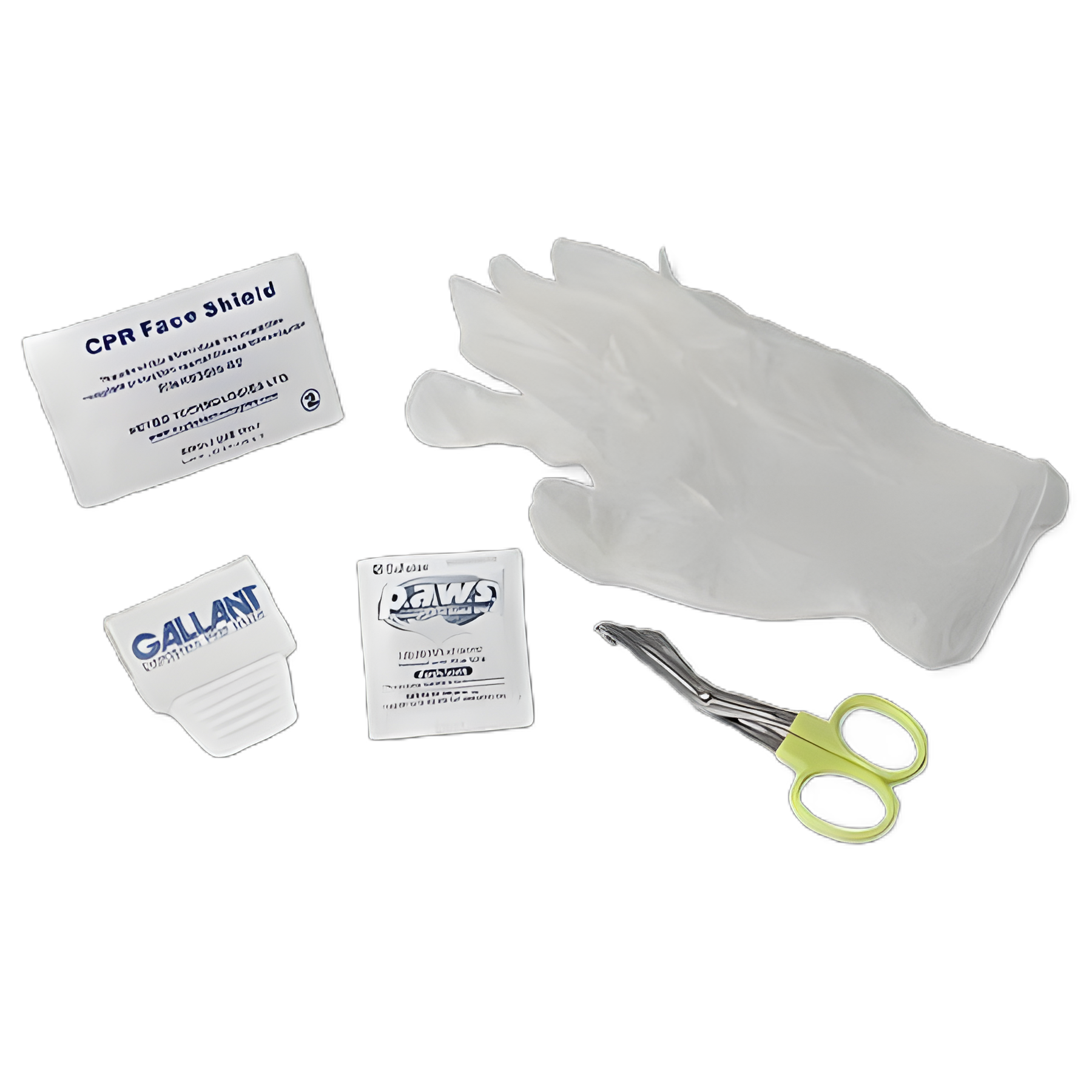 Accessory Kit Shears, Disposable Prep Razor, Bio-barrier Face Shield, Antimicrobial Wipe, Dry Towel AED Plus, CPR-D Electrode Pads