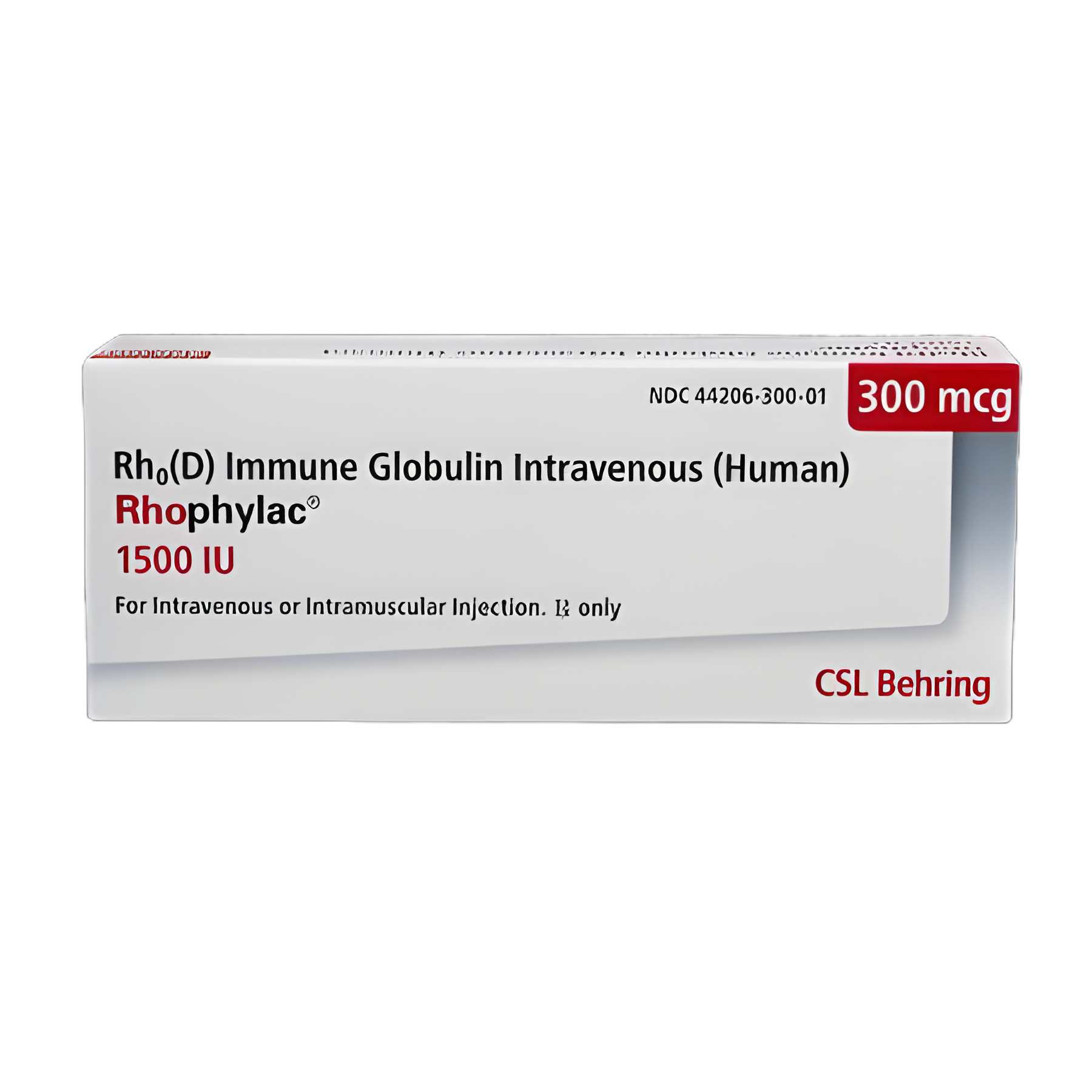 Rhophylac® Rho (D) Immune Globulin (Human), Preservative Free 1,500 IU (300 mcg) Injection Prefilled Syringe 2 mL 1 Syringe