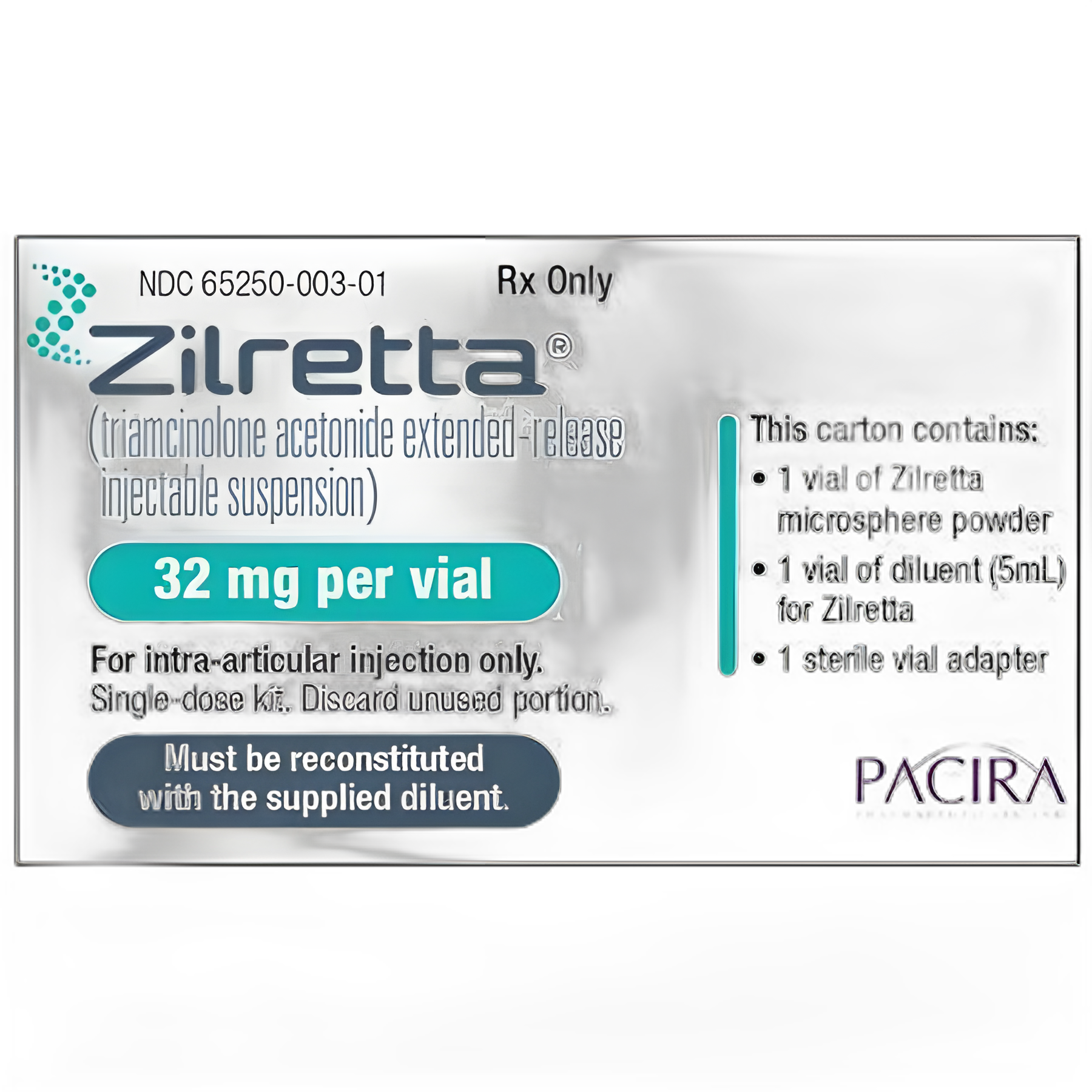 Zilretta® Triamcinolone Acetonide 32 mg Injection Single-Dose Vial 5 mL