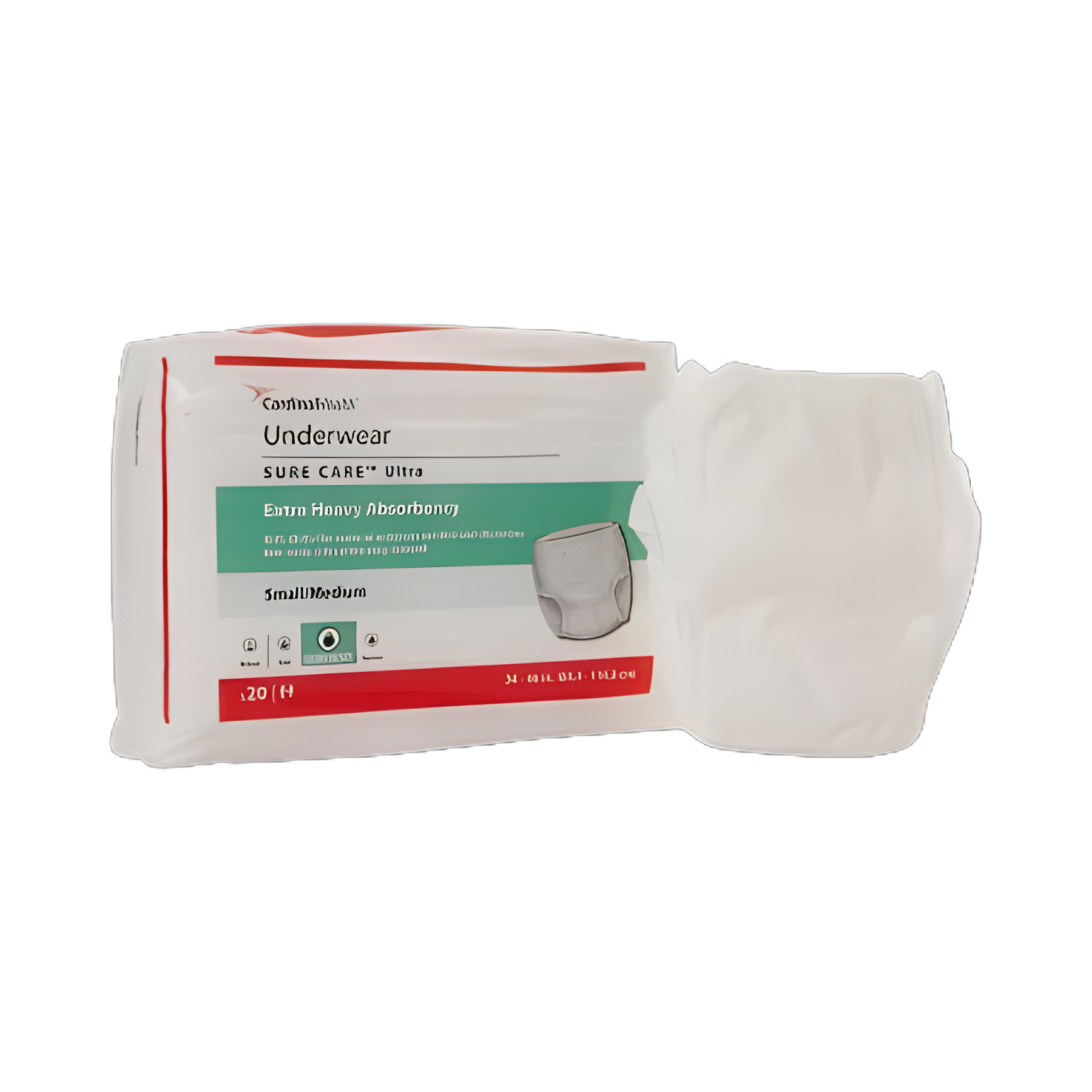 Unisex Adult Absorbent Underwear Sure Care™ Ultra Pull On with Tear Away Seams Medium Disposable Heavy Absorbency