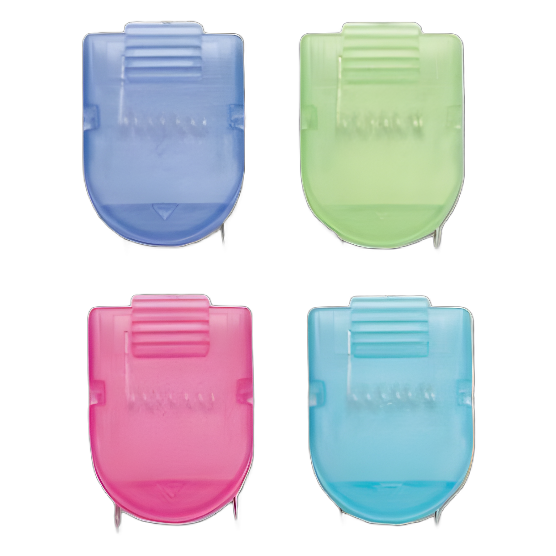 Wall Clips for Fabric Panels, 40 Sheet Capacity, Assorted Cool Colors, 20/Box