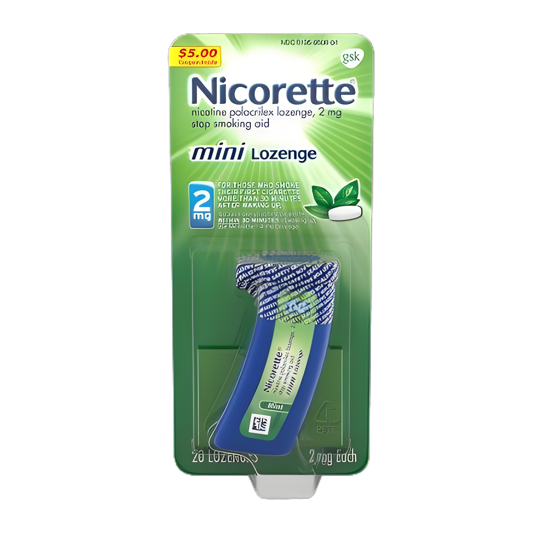 Nicorette® 2 mg Nicotine Lozenge - Stop Smoking Aid
