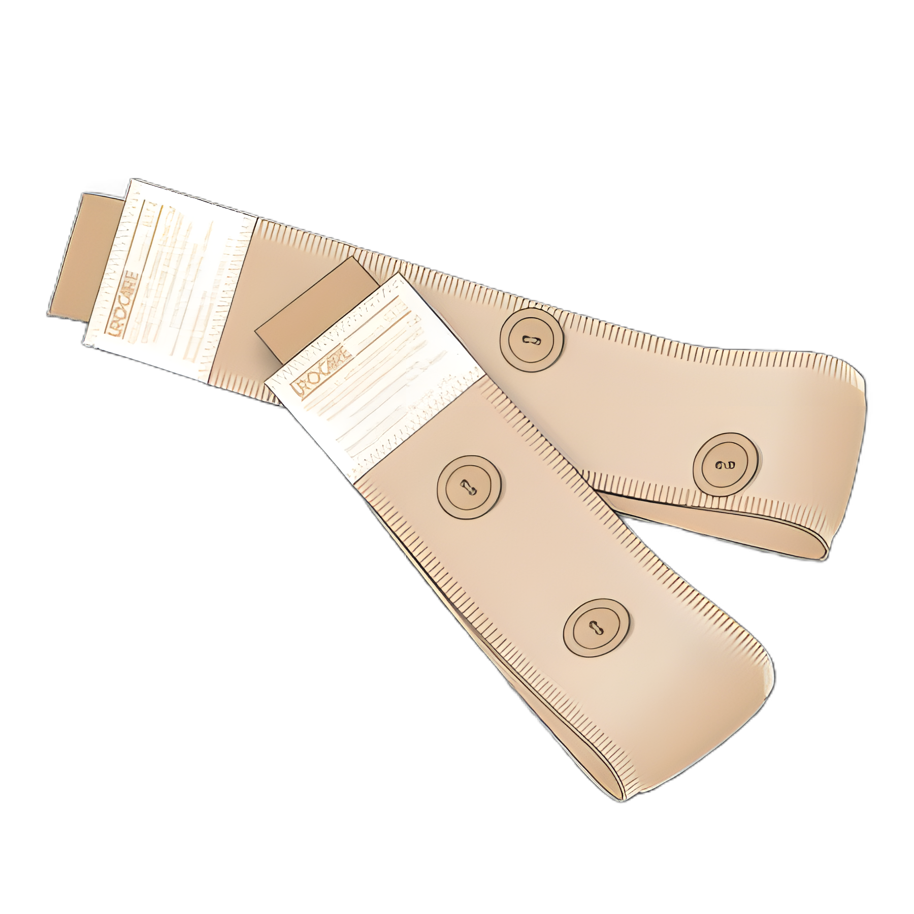 Fabric Leg Straps with Buttons Fitz-All® Upper Fits Up to 24 Inch, Lower Fits Up to 18 Inch, NonSterile