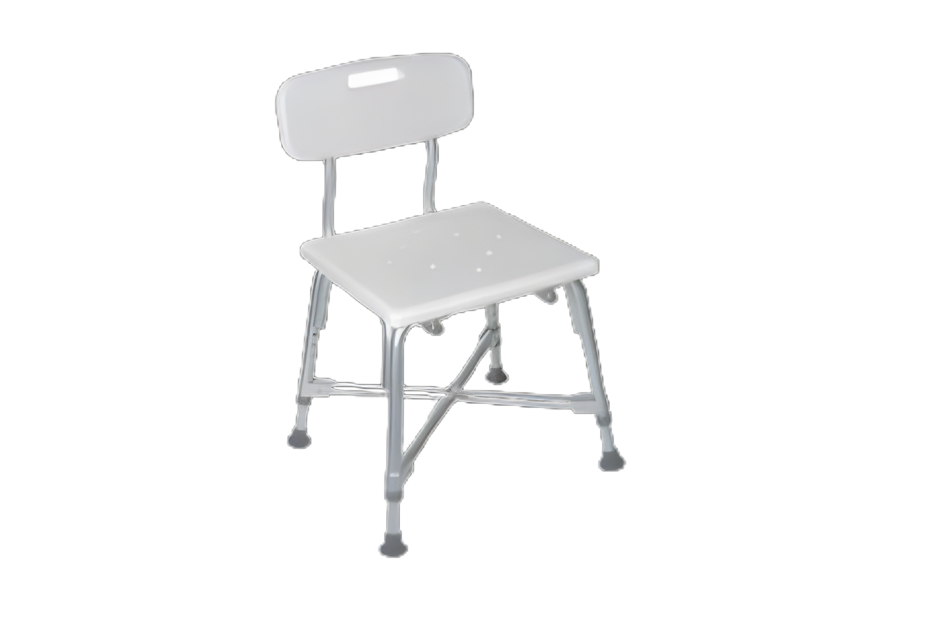 Bath Bench drive™ Without Arms Aluminum Frame With Backrest 16-1/2 Inch Seat Width 600 lbs. Weight Capacity