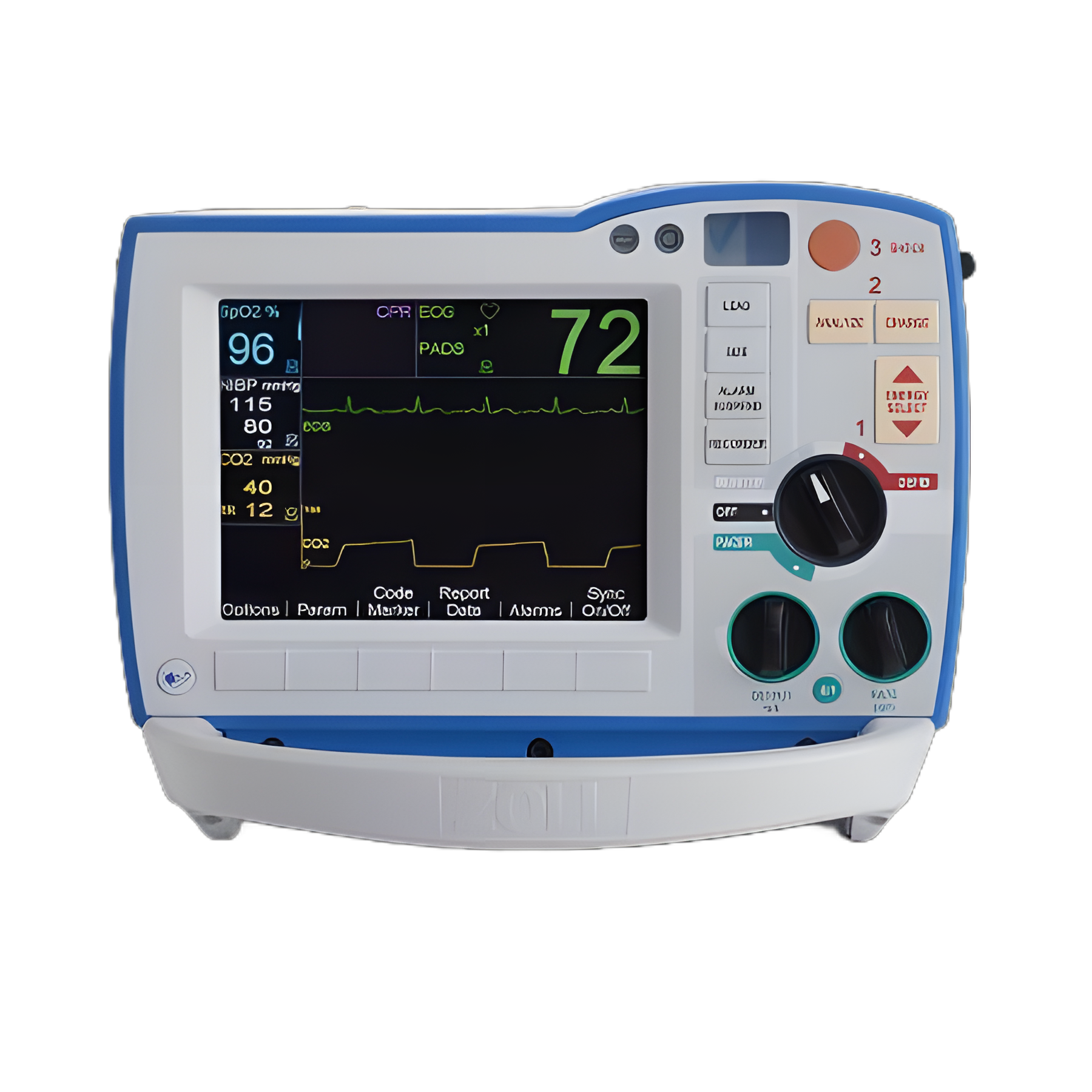Zoll® R Series Automatic Defibrillator Unit with OneStep™ Paddles and CPR Dashboard