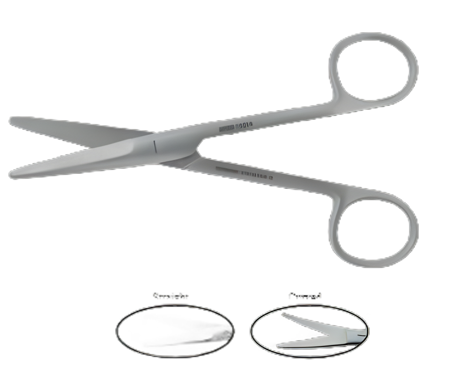 Mayo Dissecting Scissors 5.5 Inch, Stainless Steel, Straight, Left Hand - BR Surgical