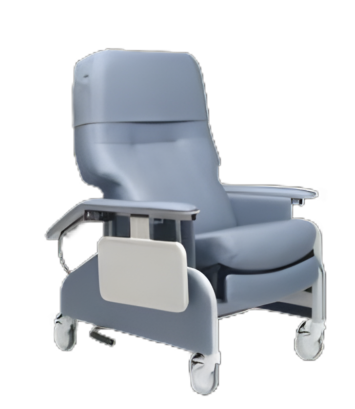 Deluxe Clinical Care Recliner FR566DG Series with Swivel Casters - Dove