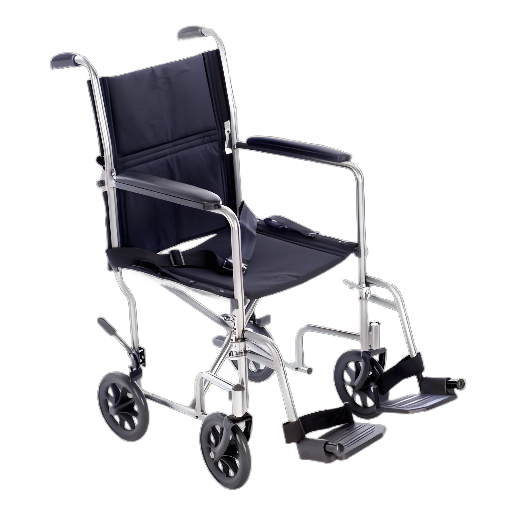 Transport Chair Astra 19 Inch Seat Width Full Length Arm Swing-Away Footrest Steel Frame