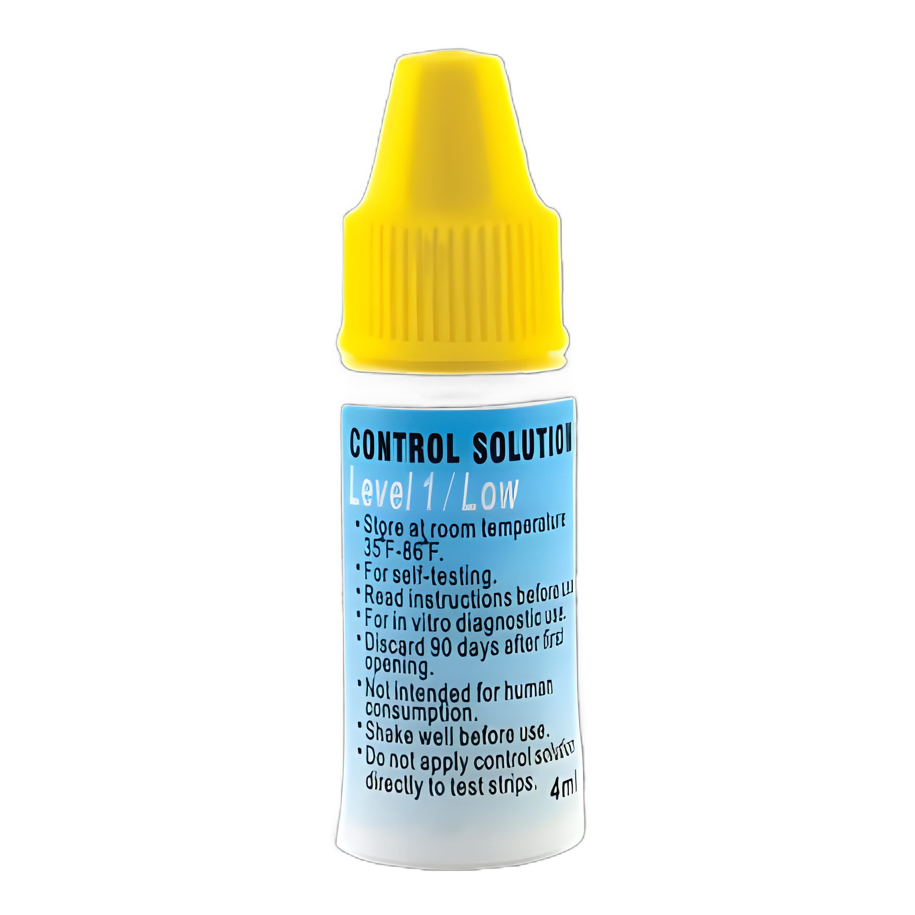 Blood Glucose Control Solution Advocate® Redi-Code Plus 4 mL Low Level