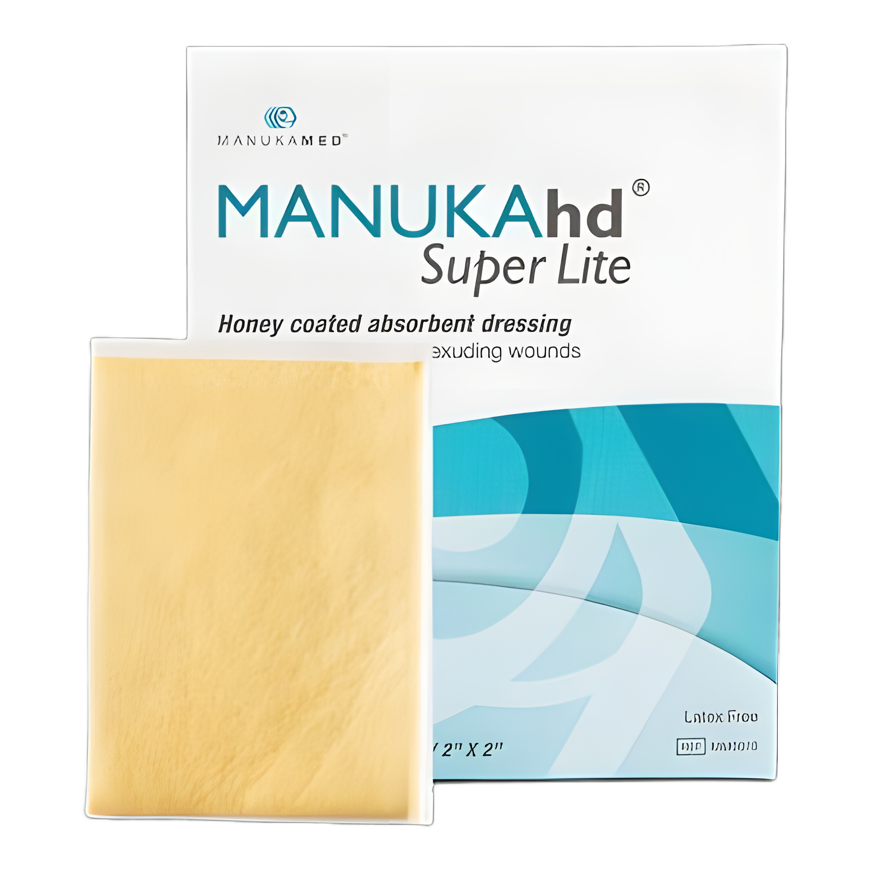 MANUKAhd® Super Lite Honey Impregnated Wound Dressing 2x2 Inch - Sterile