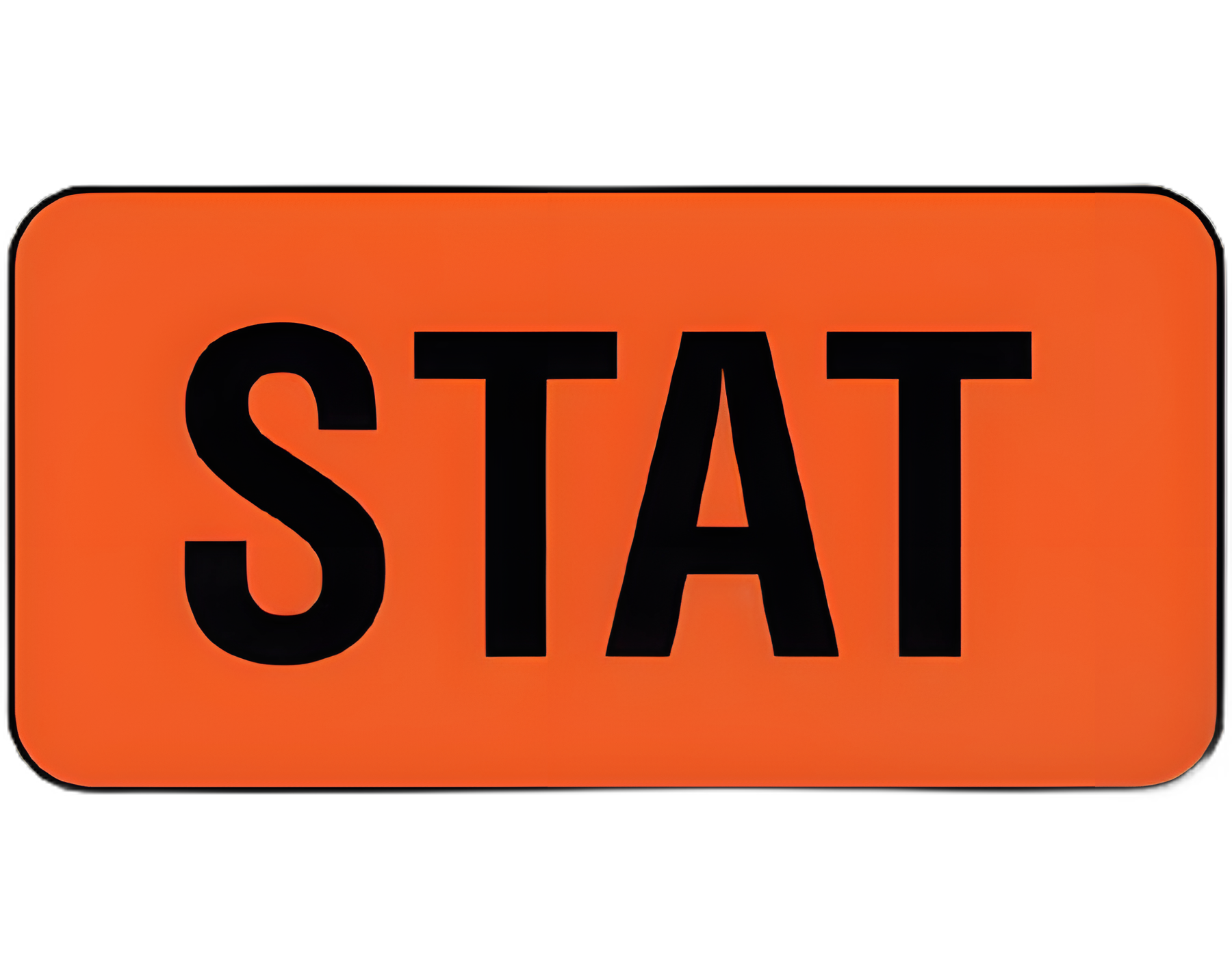 Shamrock STAT Alert Red Vinyl Pre-Printed Medical Label 3/4 X 1-1/2 Inch