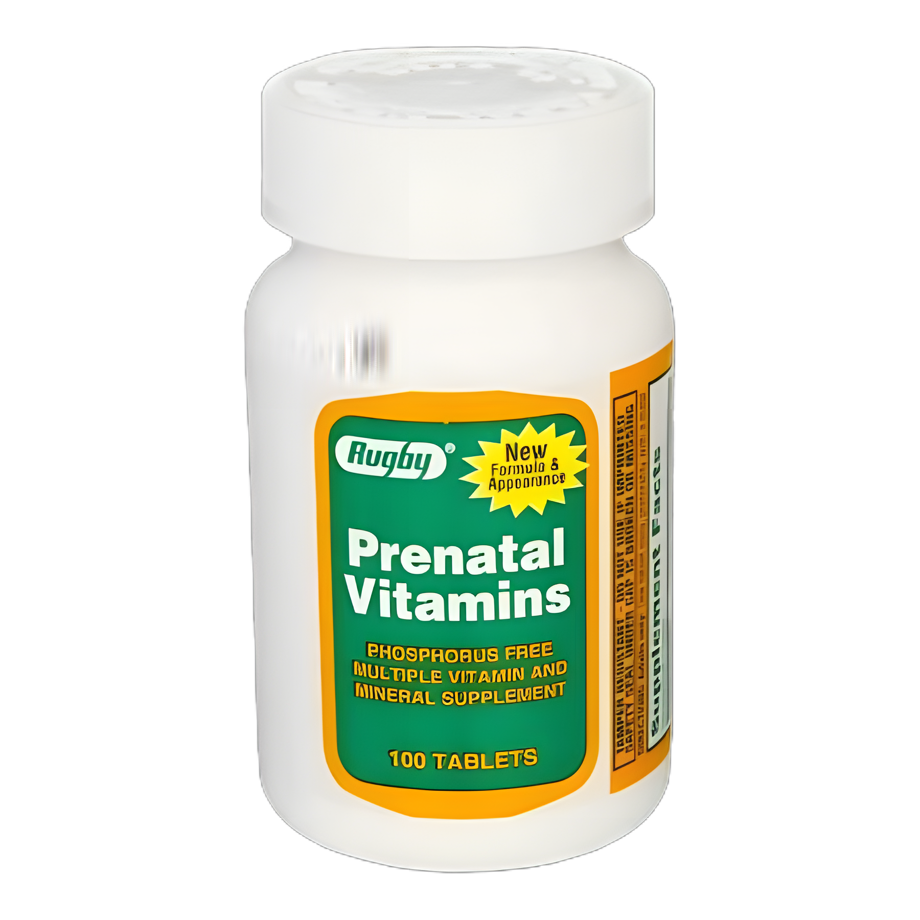 Rugby® Stuart Prenatal® PNV No. 95 with Iron and Folic Acid - 100 Tablets