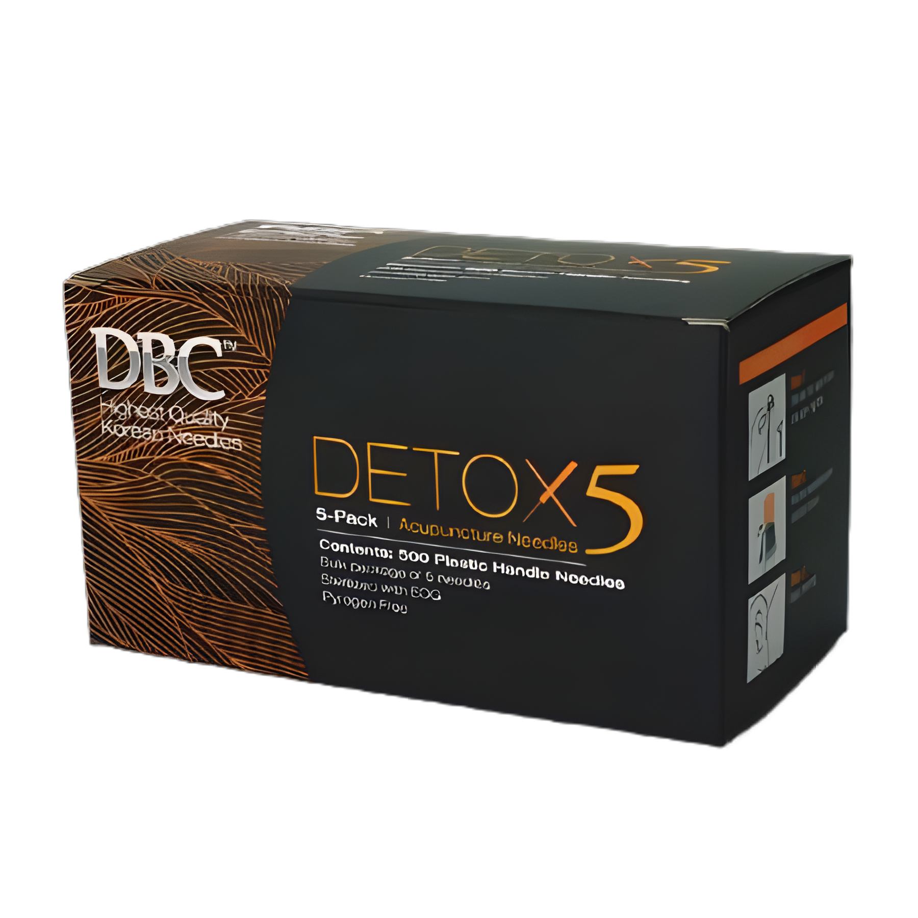 DBC™ Detox Acupuncture Needles - 3 Japanese Gauge, 13 mm Length, Surgical Stainless Steel