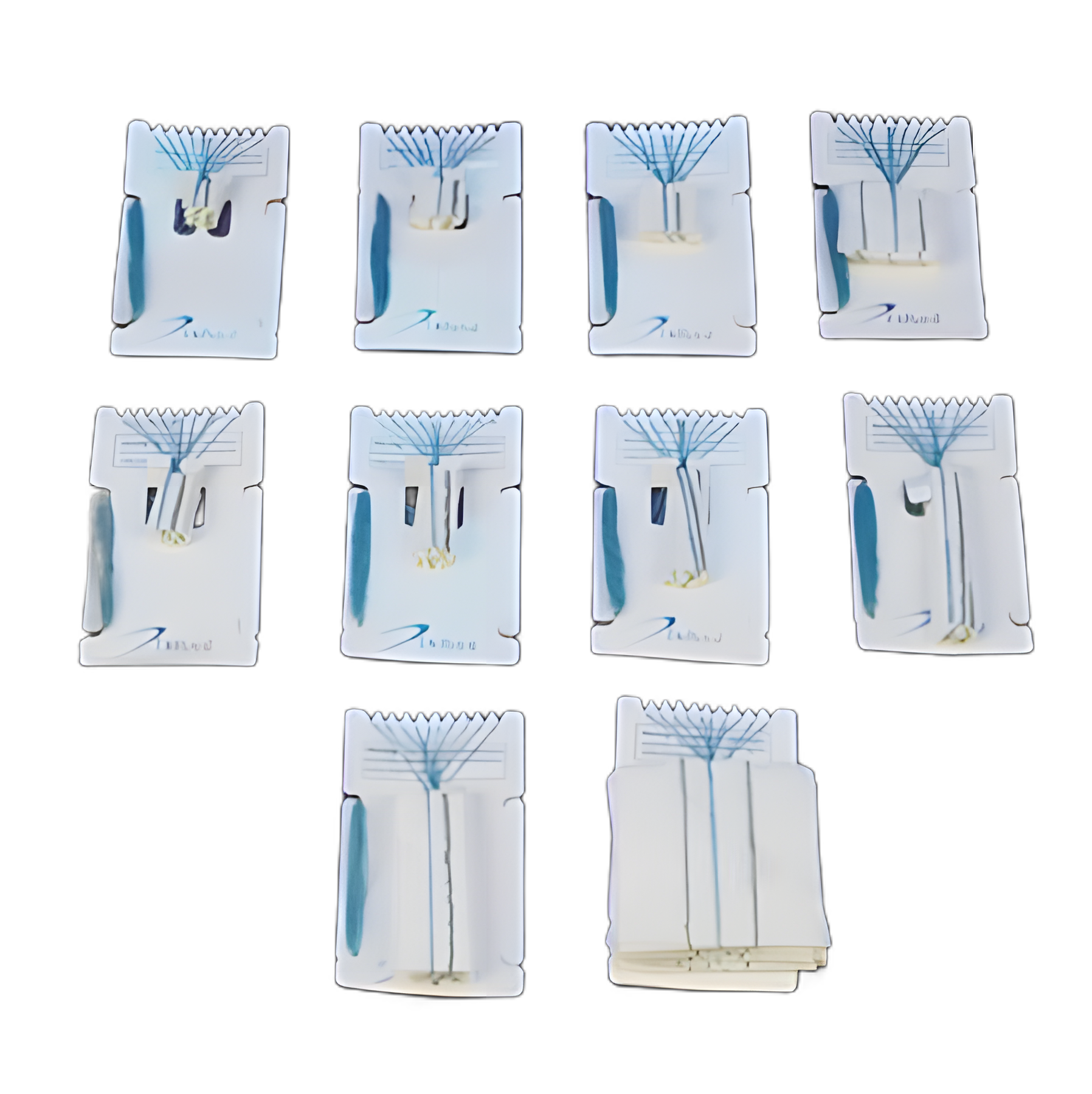 Surgical Neuro Sponge X-Ray Detectable Rayon 1/4 X 1-1/2 Inch 10 Count Pack Sterile