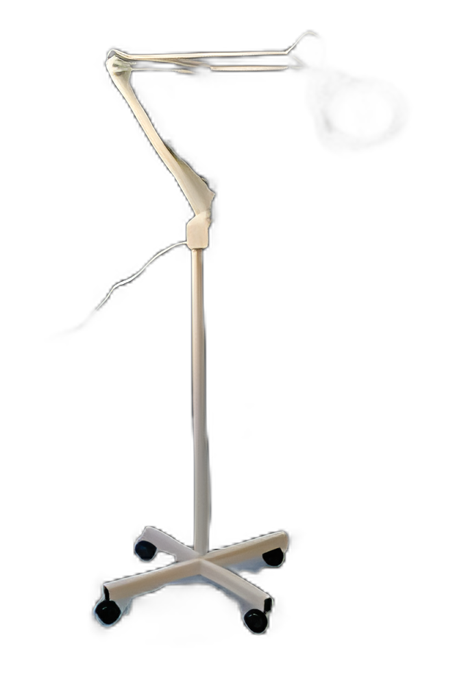 Magnifying Lamp Mobile Base White