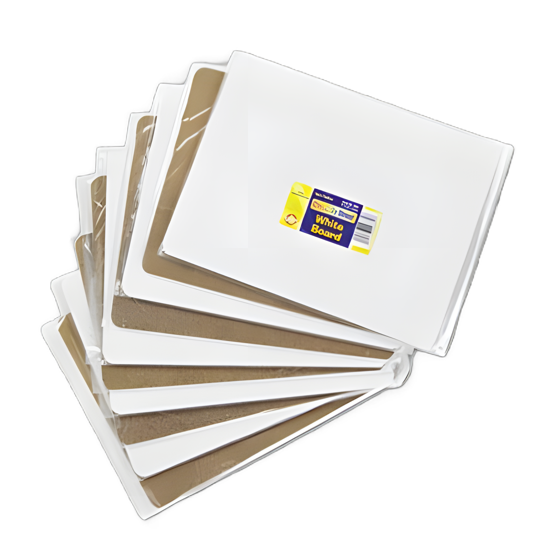 Unruled Dry Erase Student Boards, 12 x 9, White Surface, 10/Set
