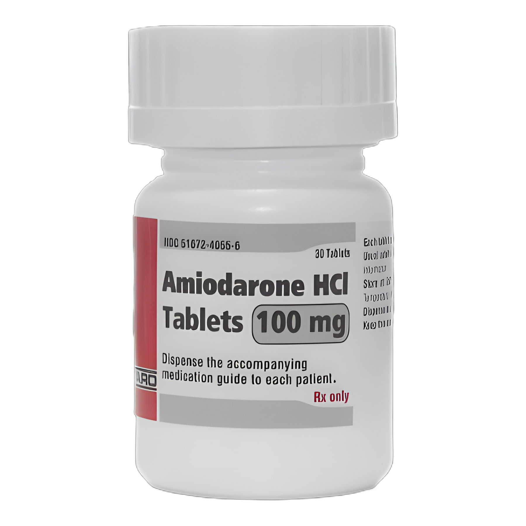 Amiodarone HCl 100 mg Tablet for Arrhythmia - 30 Count Bottle by Taro