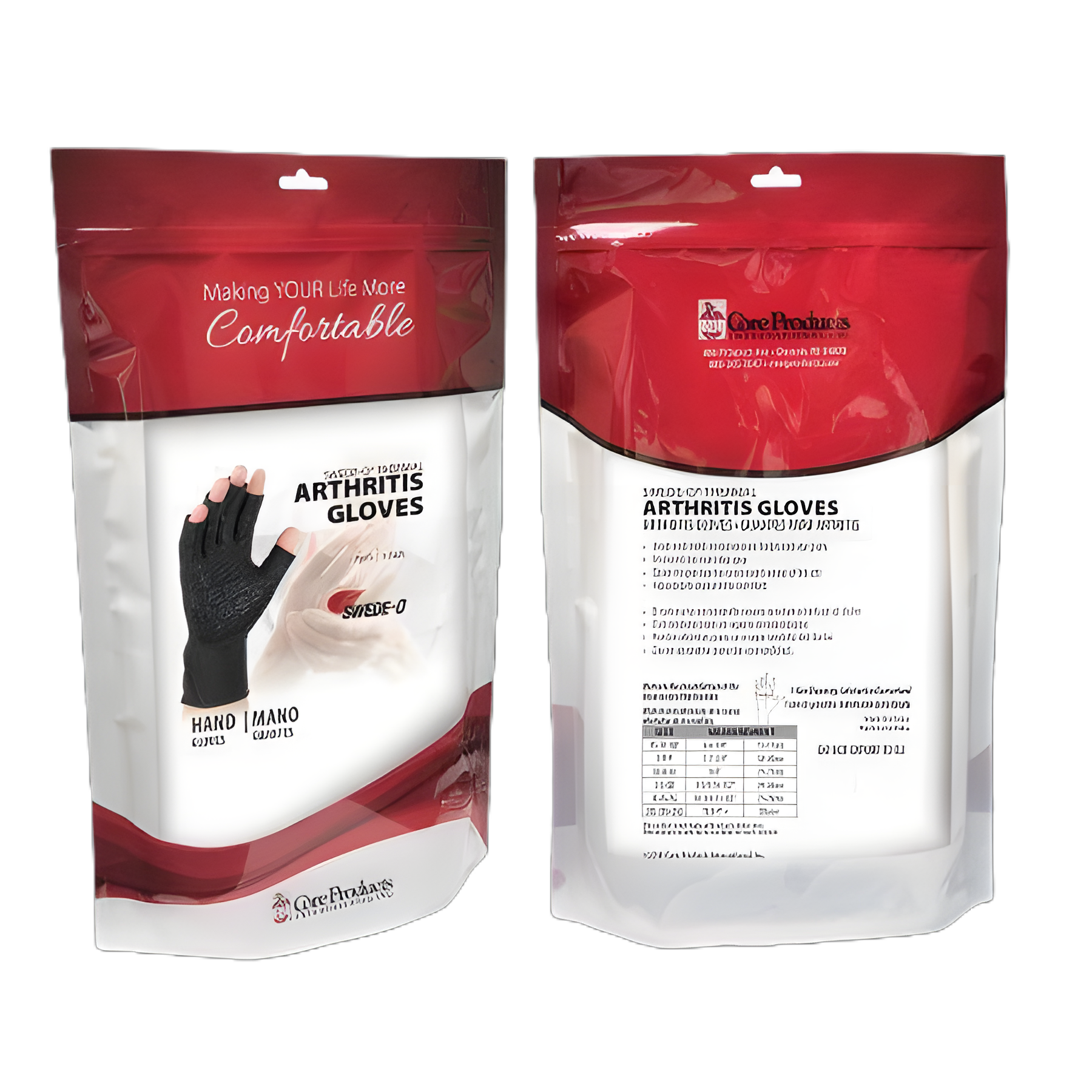 Swede-O Thermal Arthritic Gloves - 2X-Large Open Finger, Over-the-Wrist Length