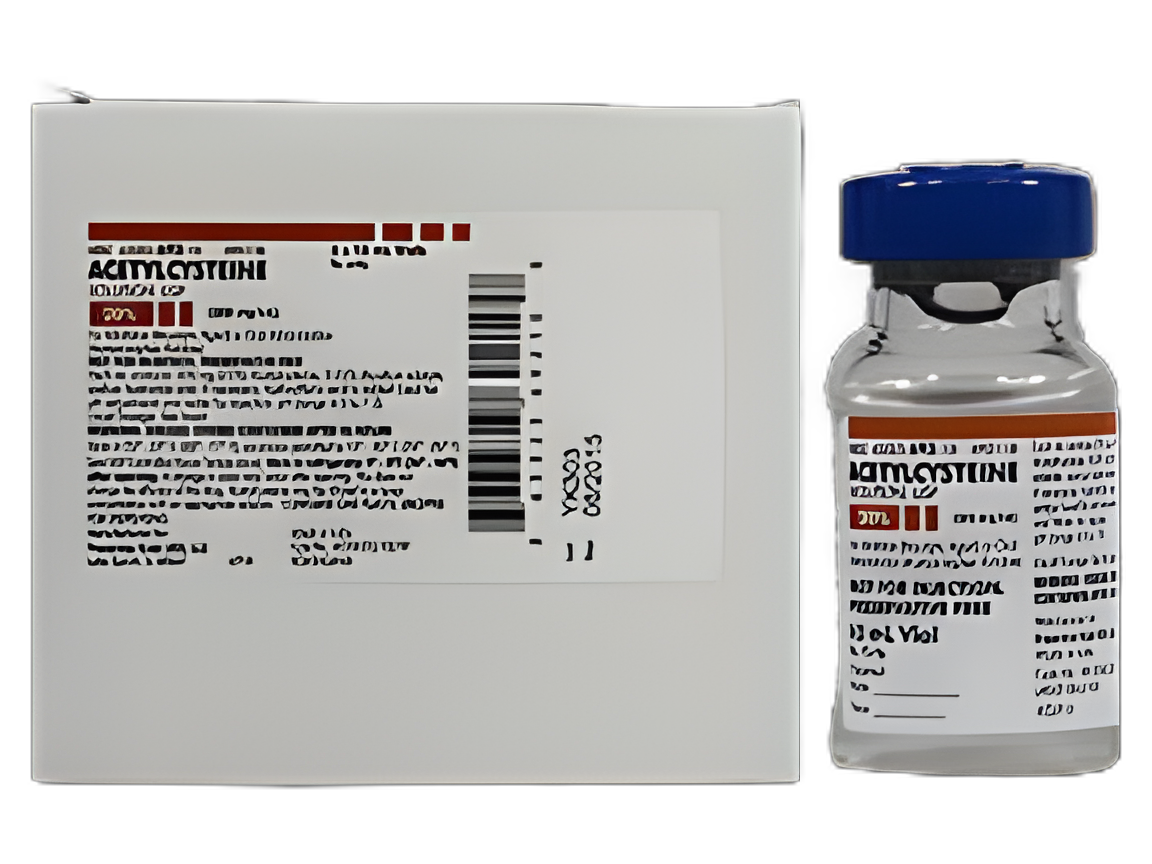 Acetylcysteine, Preservative Free 20%, 200 mg / mL Solution Vial 10 mL