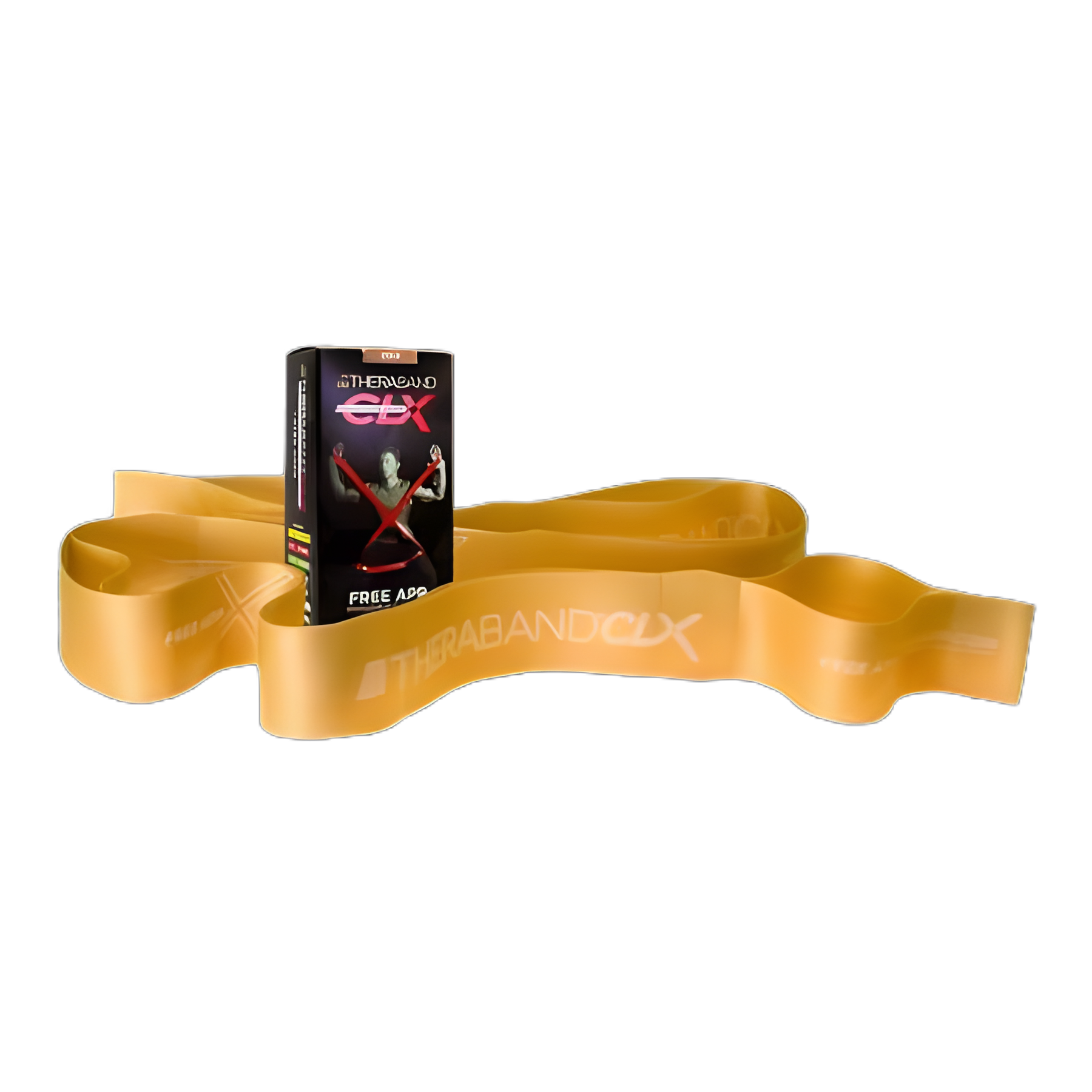 Exercise Resistance Band with Loops TheraBand® CLX™ Gold 4 Inch X 5 Foot 3X-Heavy Resistance