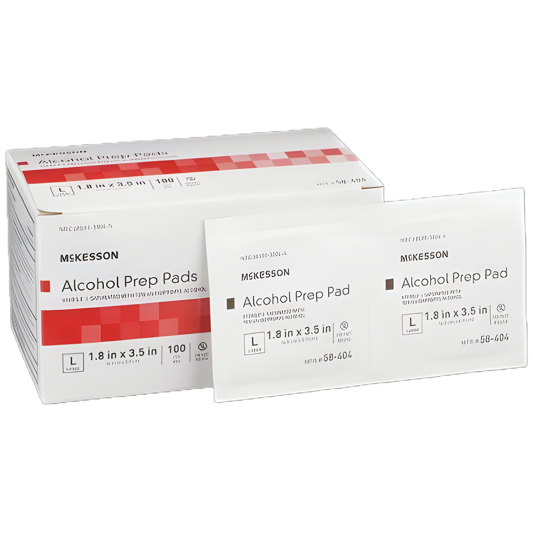 Alcohol Prep Pad McKesson 70% Strength Isopropyl Alcohol Individual Packet Large Sterile